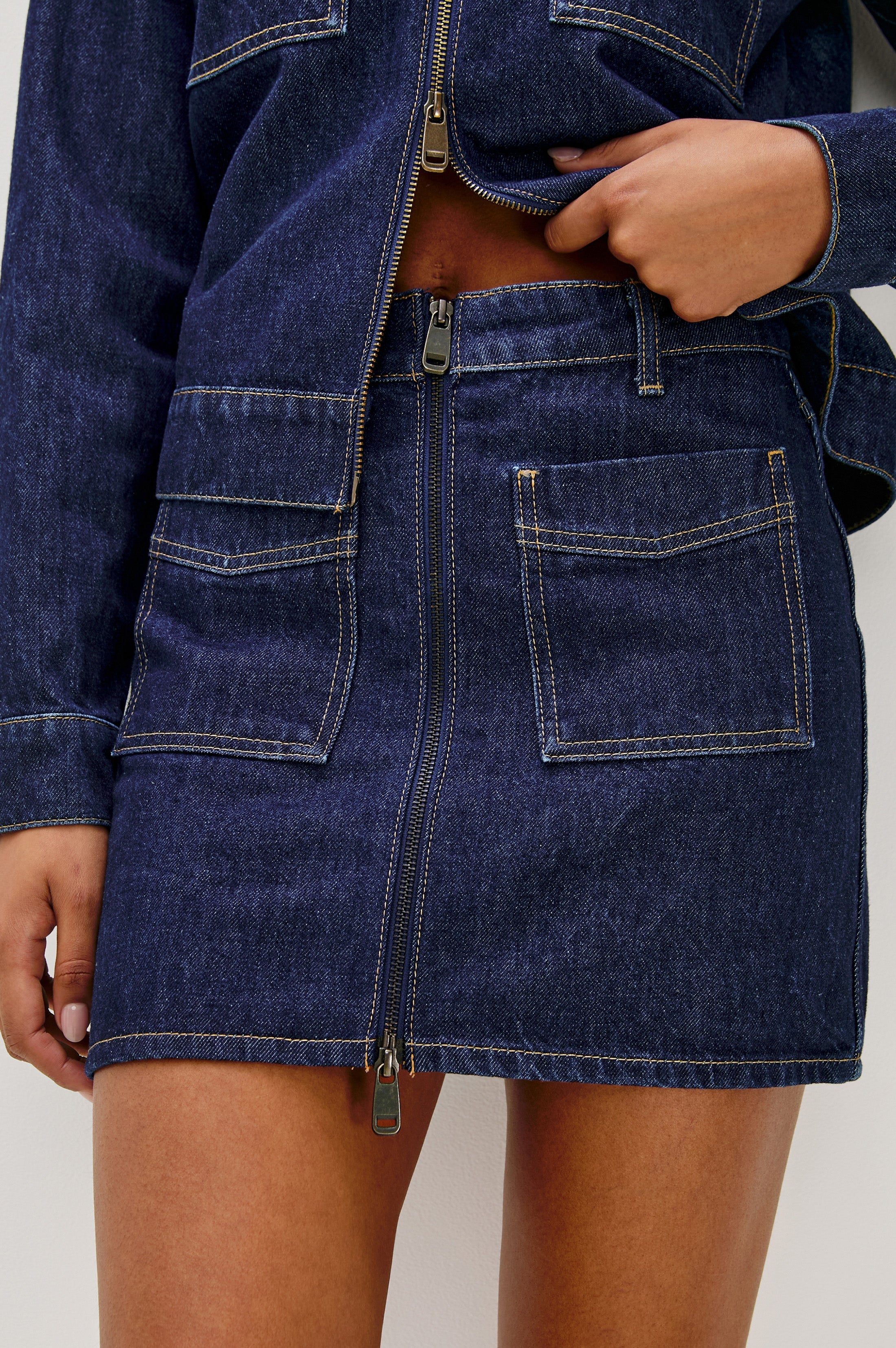 FALLBROOK SKIRT - DEEP INDIGO