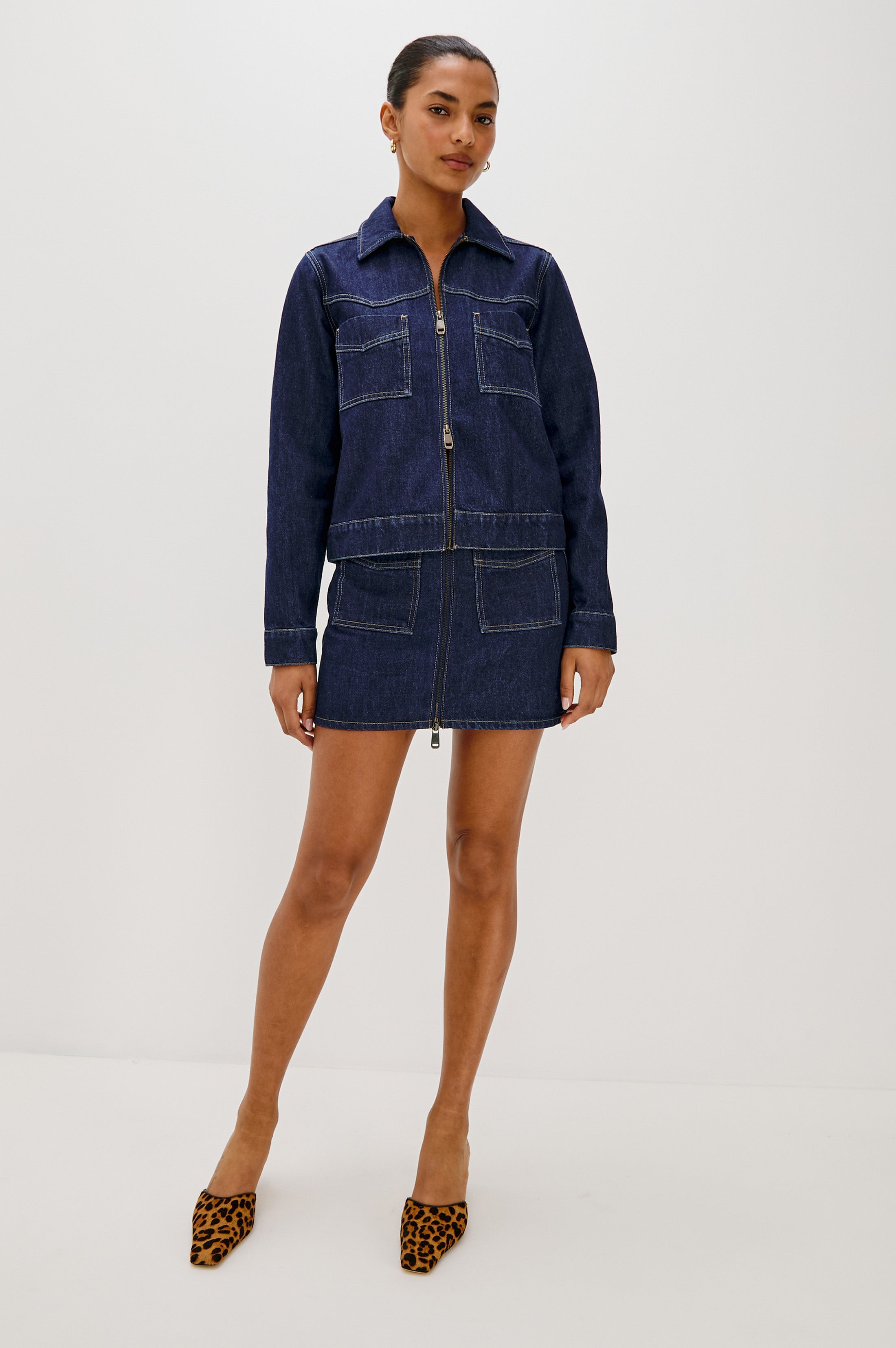 FALLBROOK SKIRT - DEEP INDIGO
