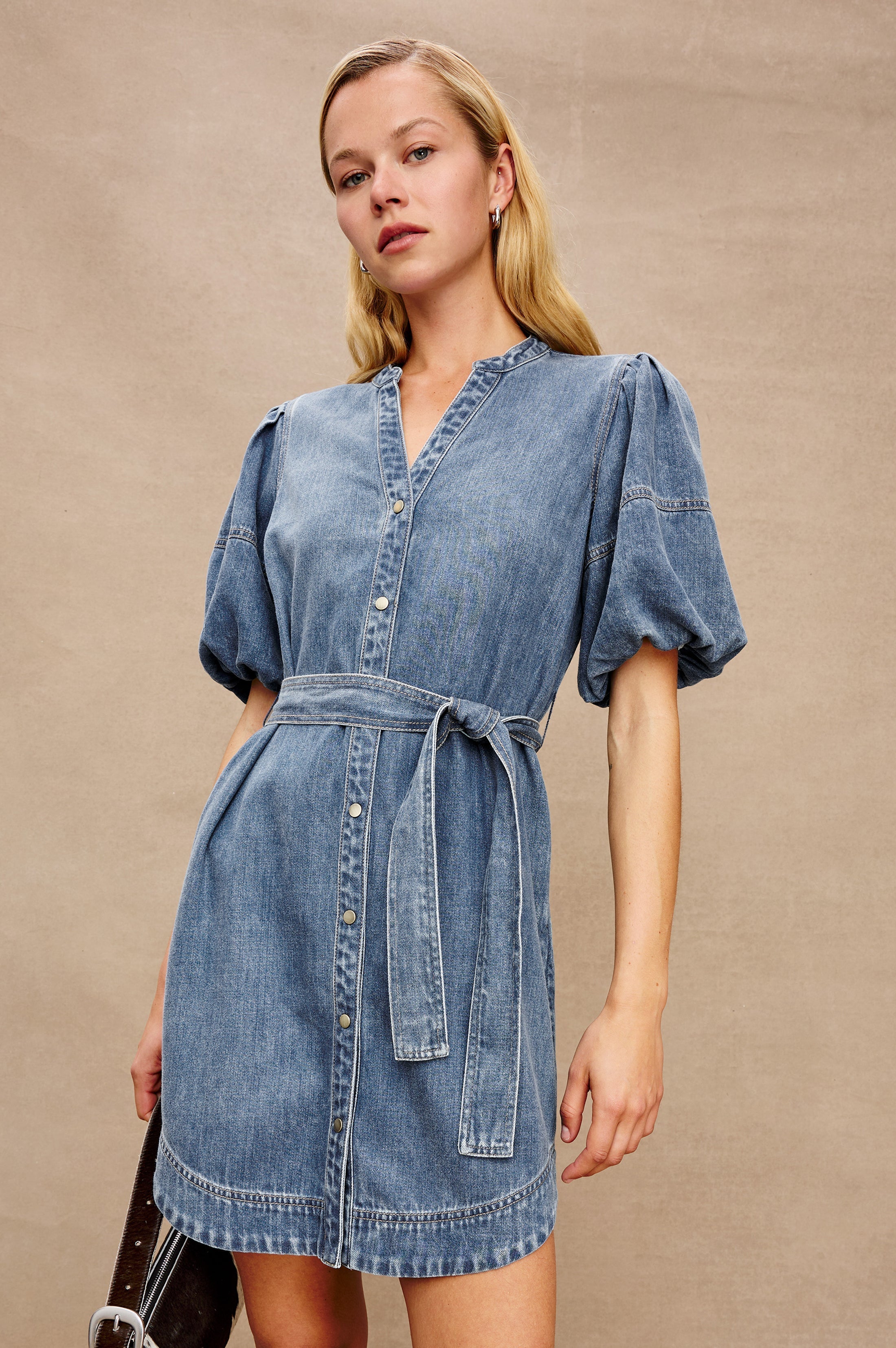 KINGSLEY DRESS - ANTIQUE BLUE