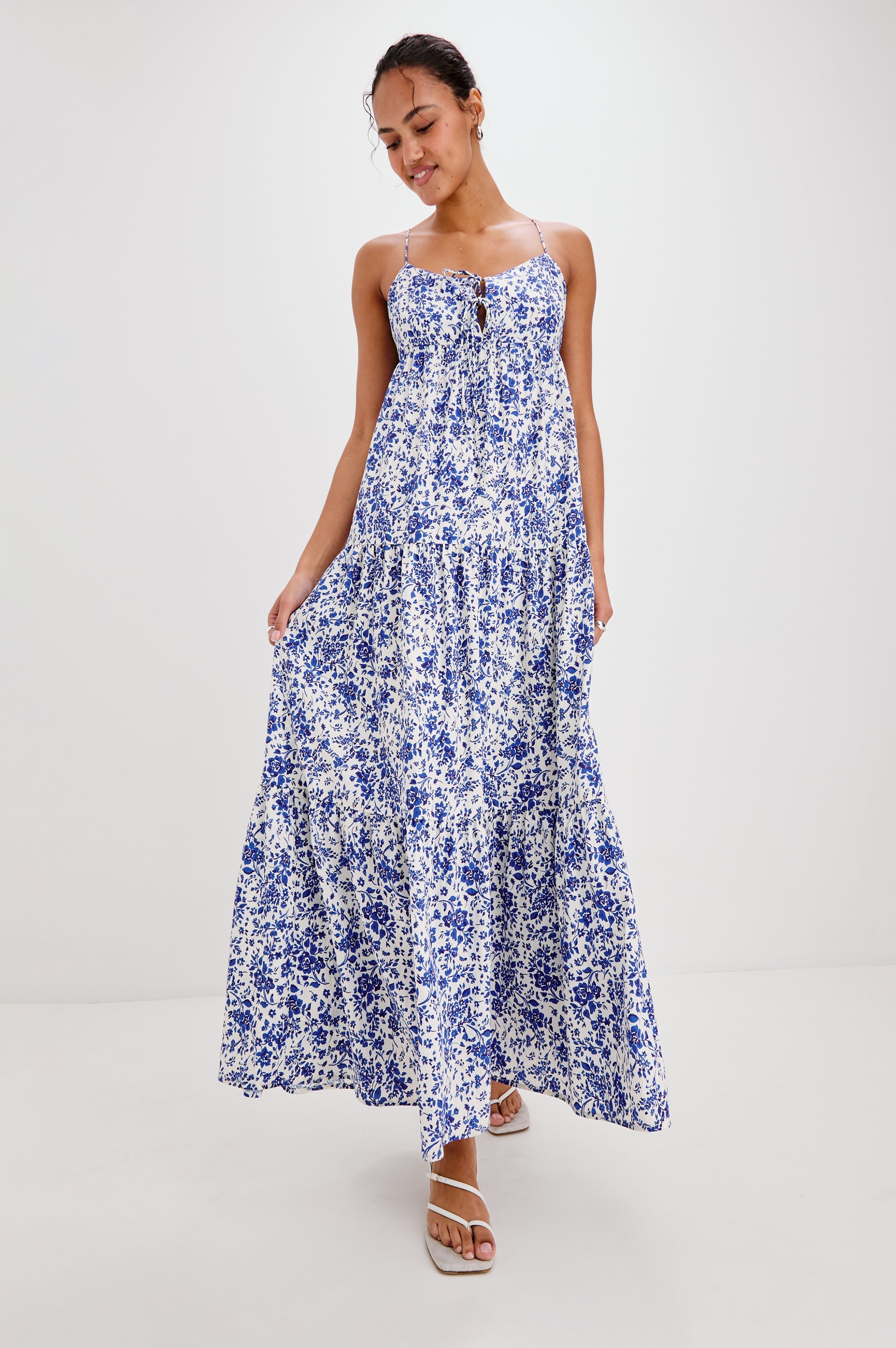 MICA DRESS - BLUE MARGUERITE