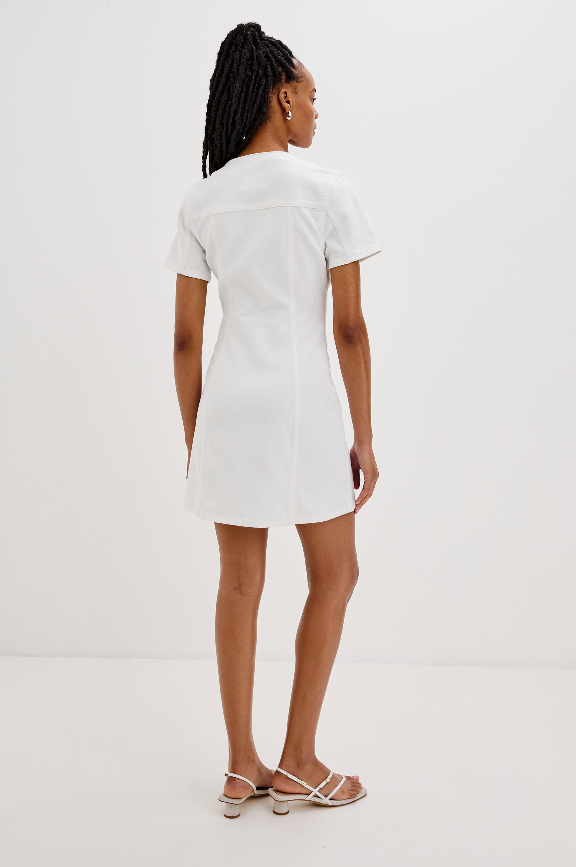 SARATOGA DRESS - SALT WHITE