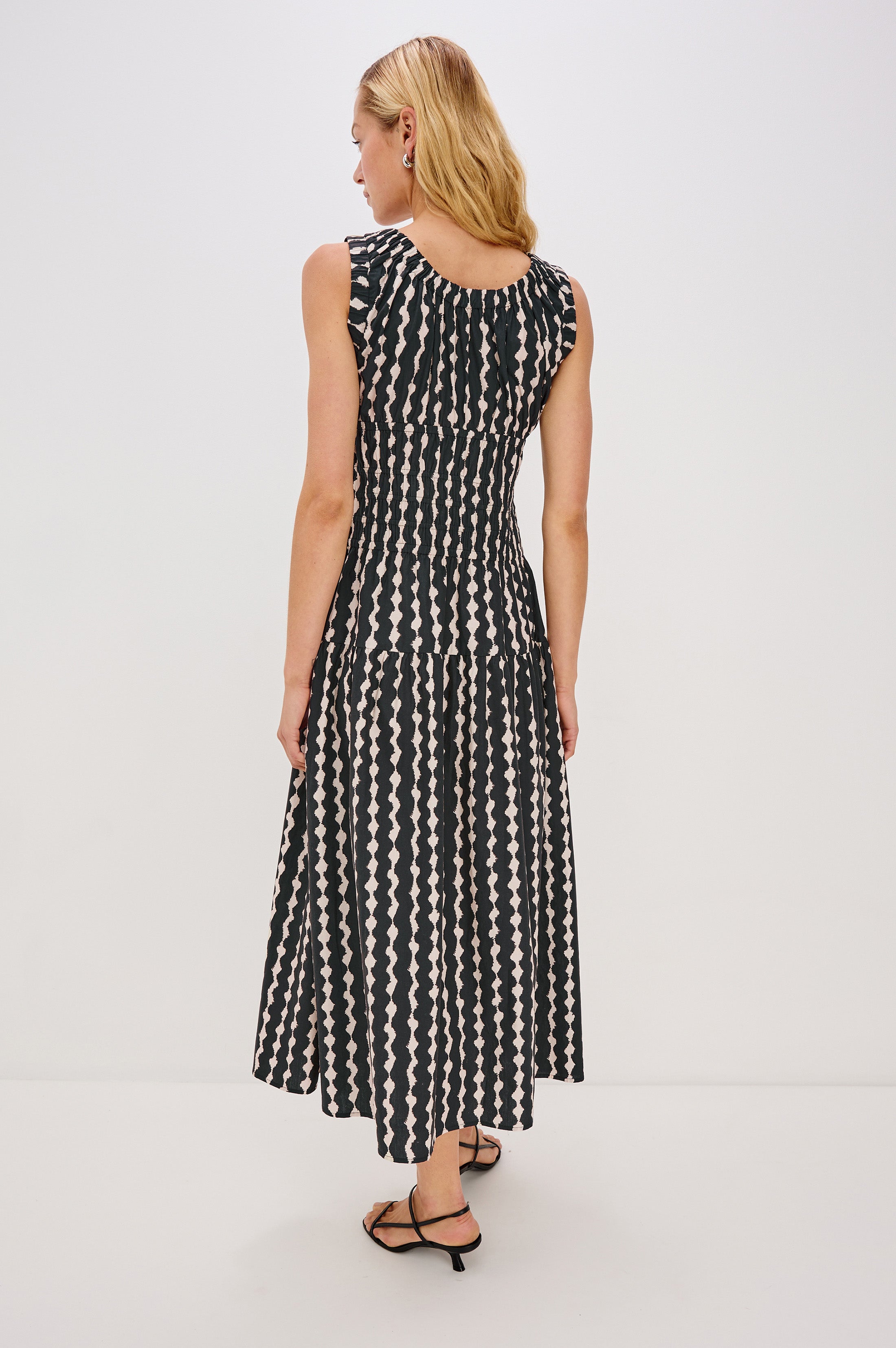 ANASTASIA DRESS - PAINTED NOIR