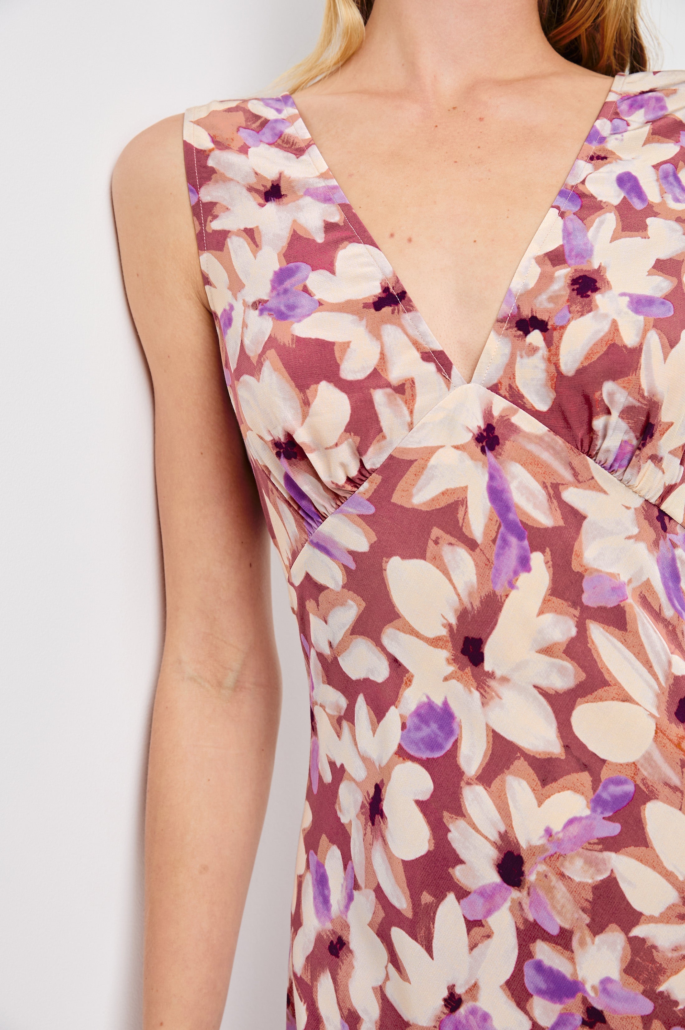 AUDRINA DRESS - AMARANTH