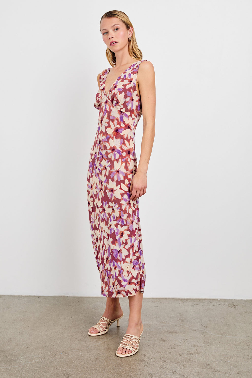 AUDRINA DRESS - AMARANTH