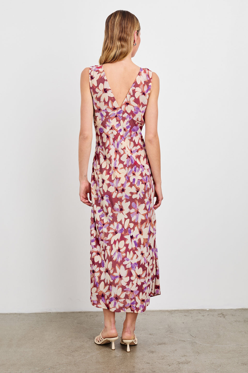AUDRINA DRESS - AMARANTH