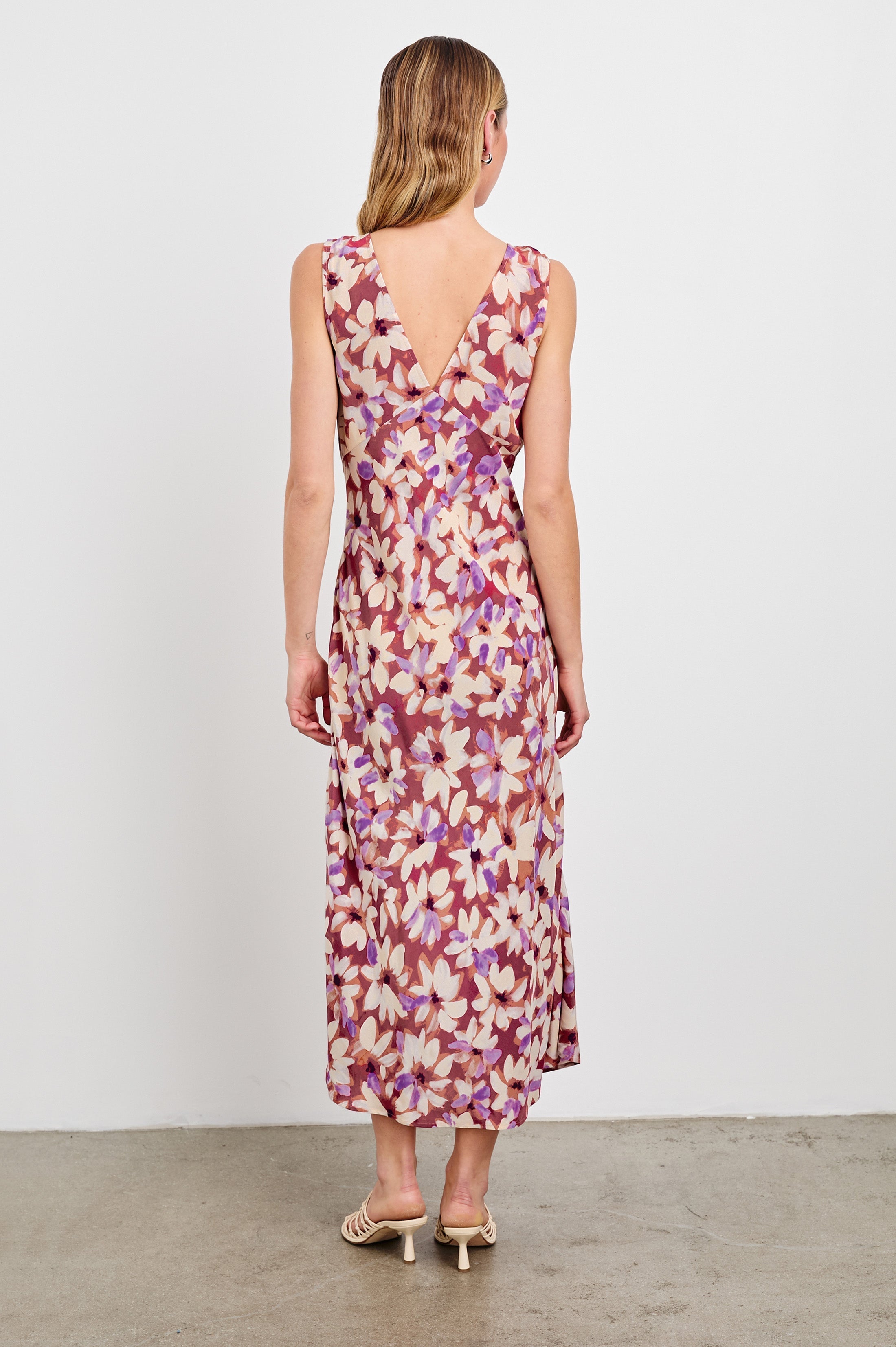 AUDRINA DRESS - AMARANTH