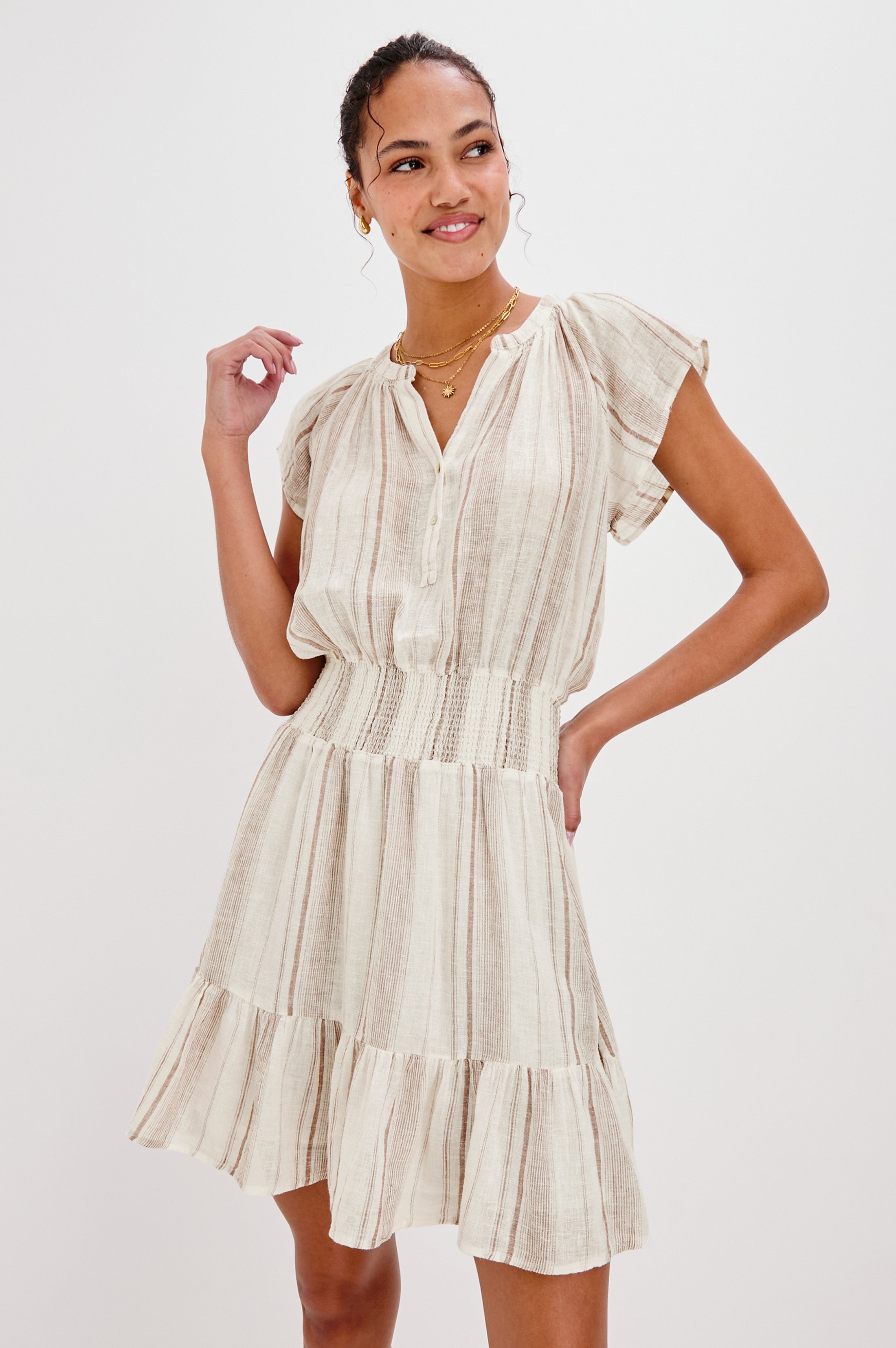 AUGUSTINE DRESS - REIMS STRIPE