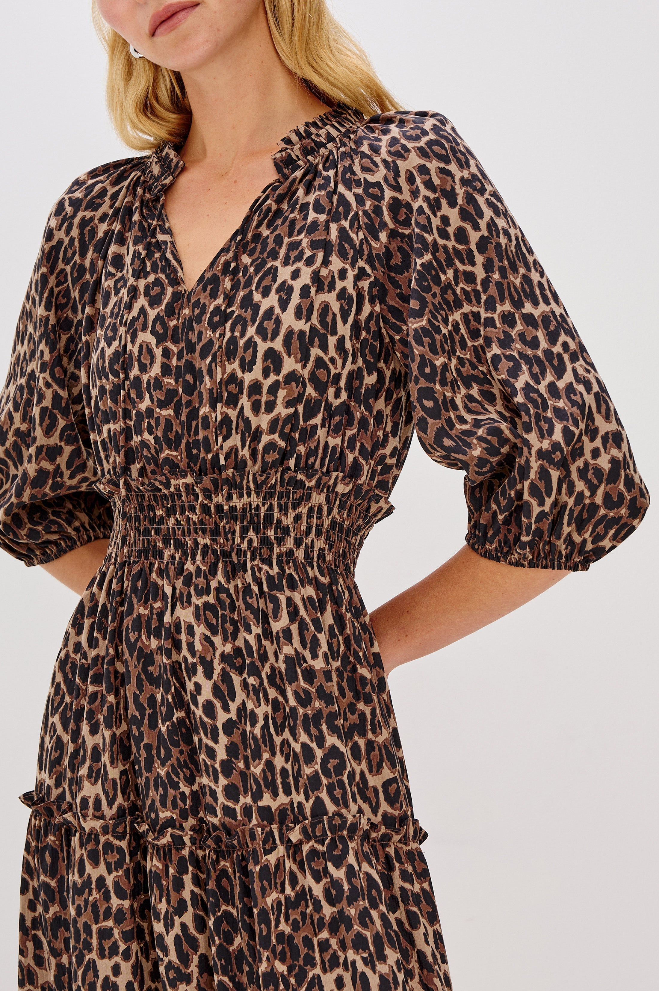 CATERINE DRESS - BROWN NALA