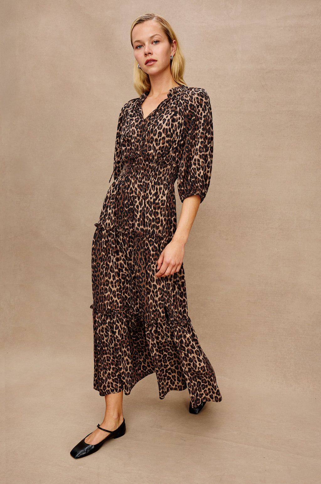 CATERINE DRESS - BROWN NALA