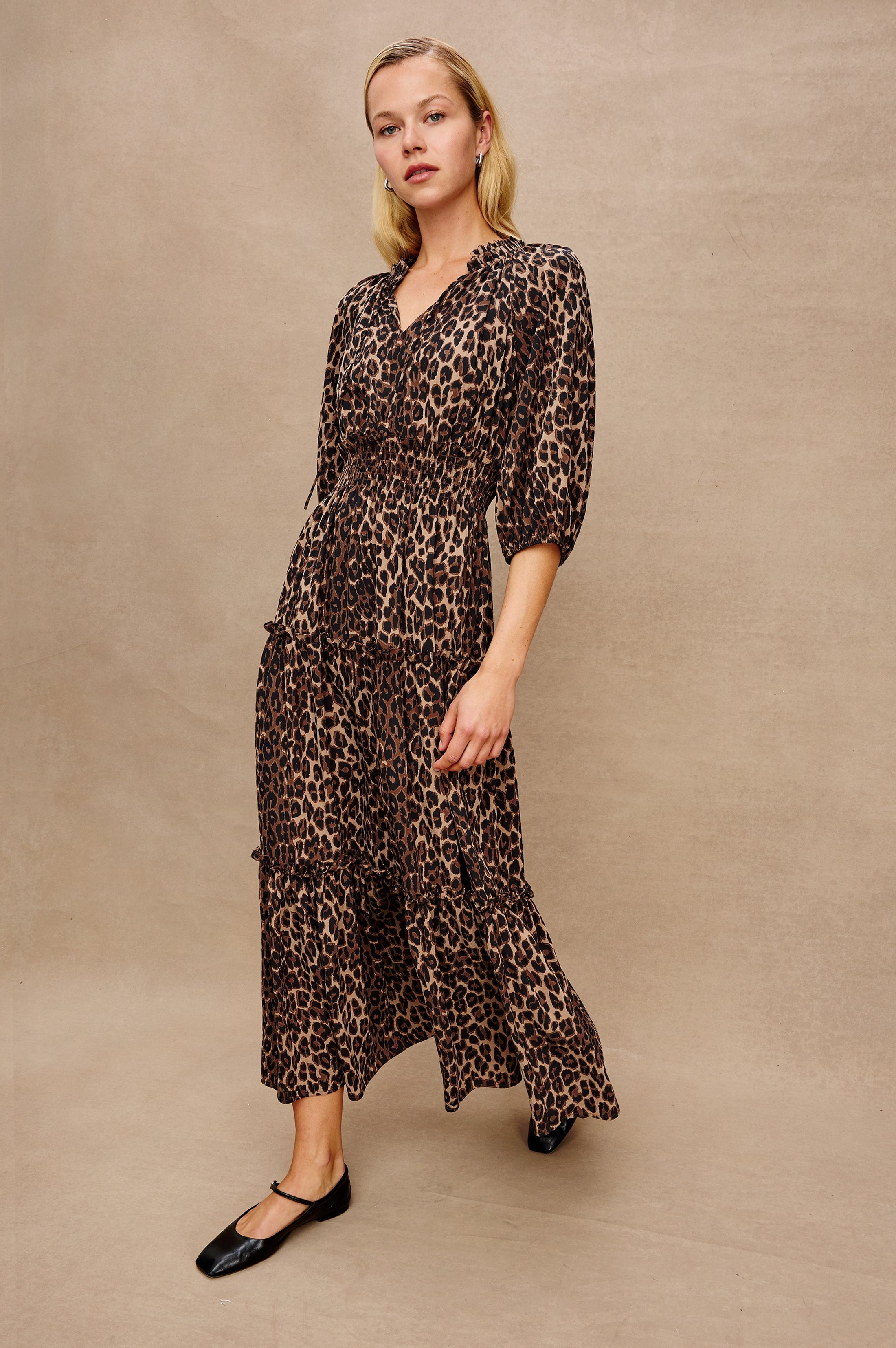 CATERINE DRESS - BROWN NALA