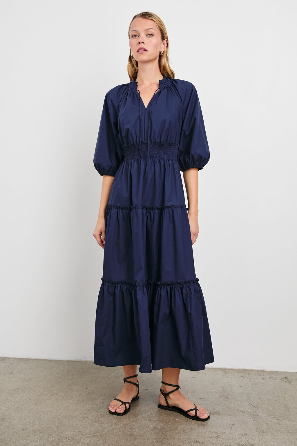 CATERINE DRESS - NAVY