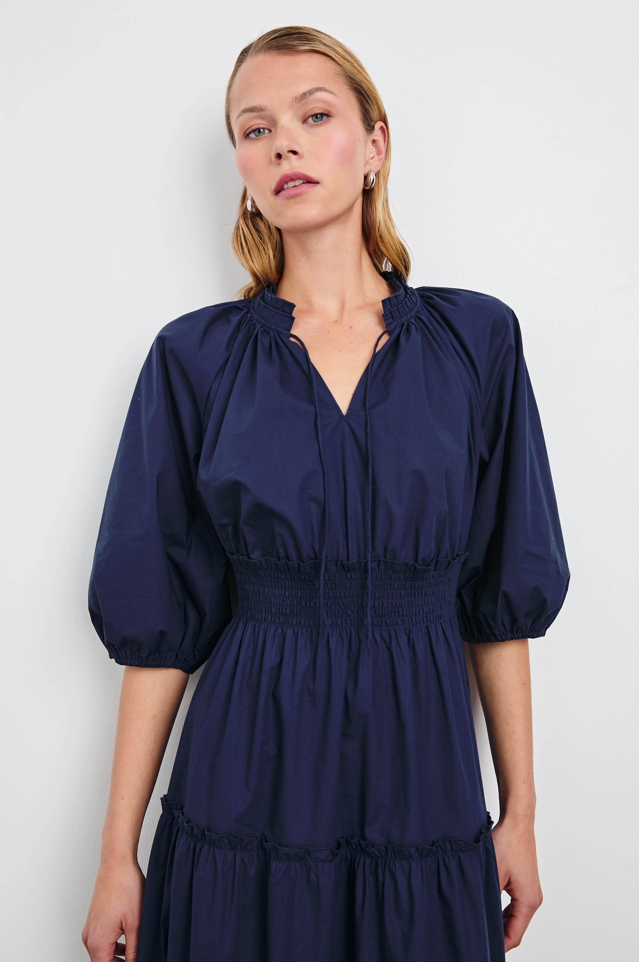 CATERINE DRESS - NAVY