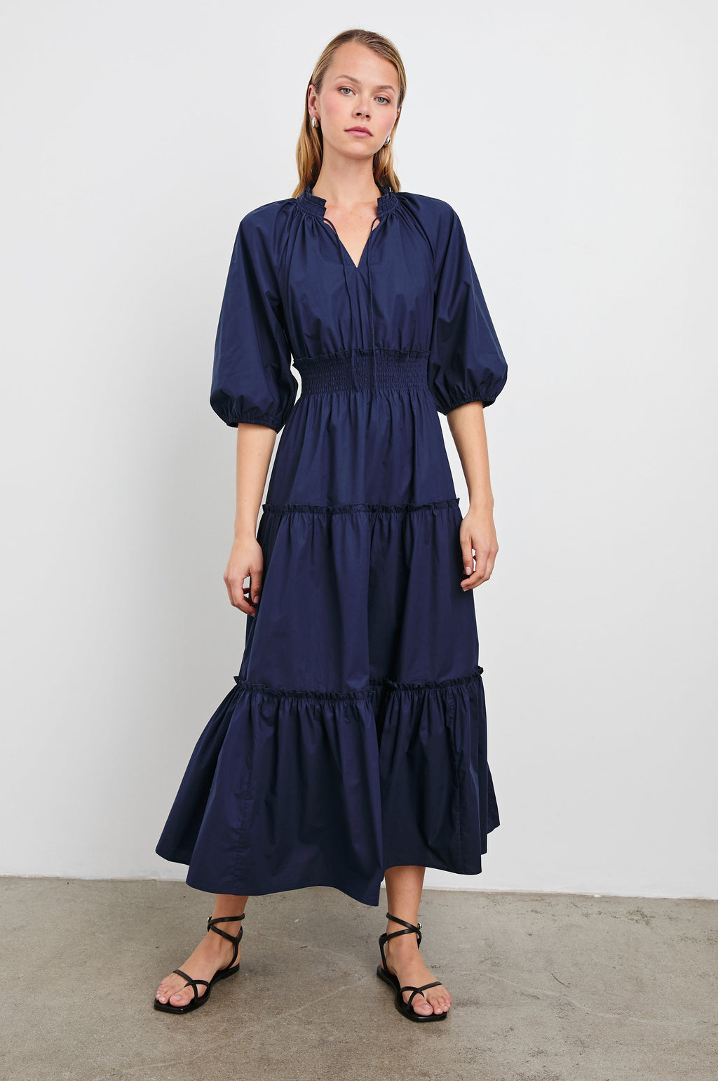 CATERINE DRESS - NAVY