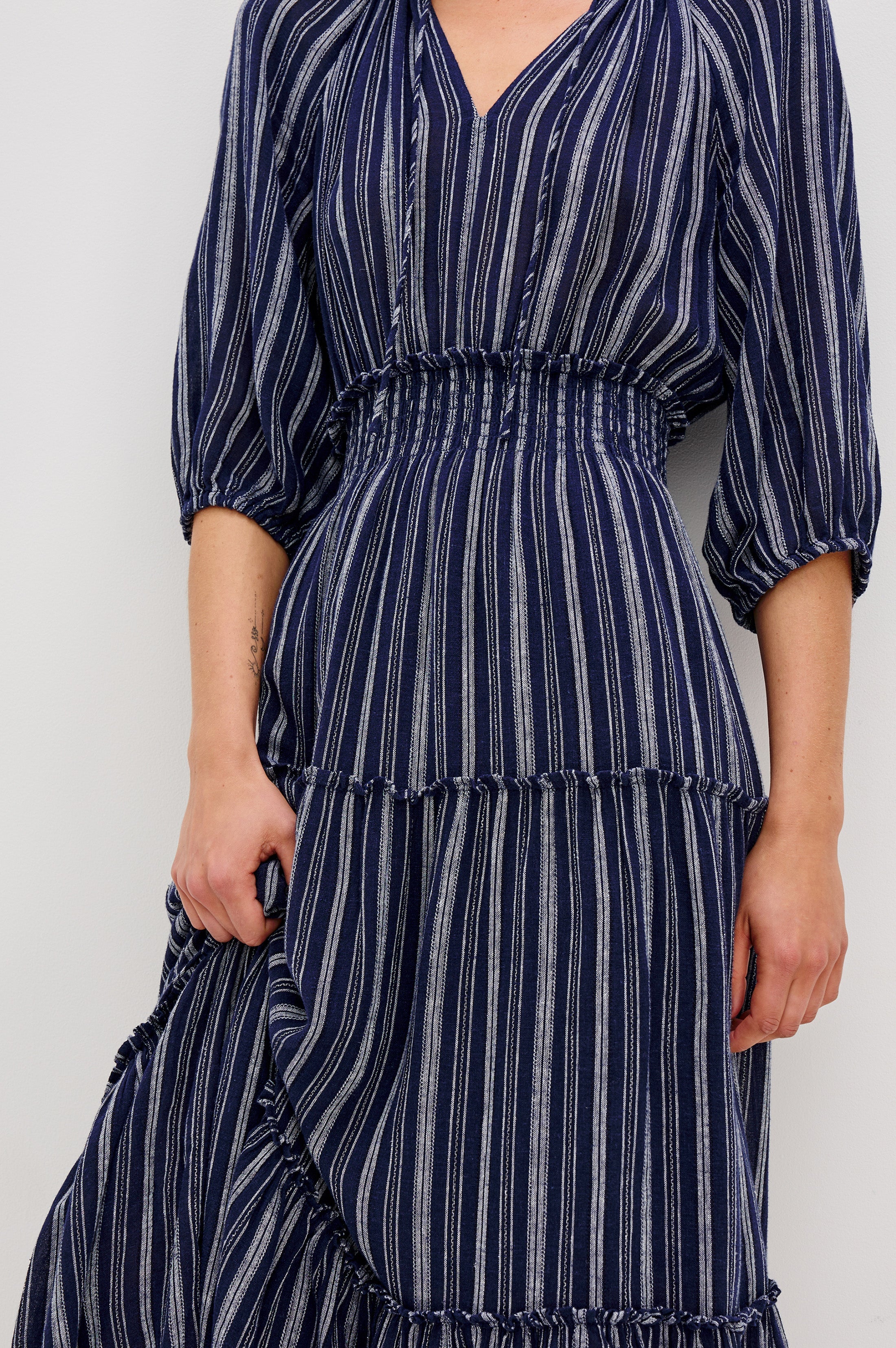 CATERINE DRESS - ROCHE STRIPE