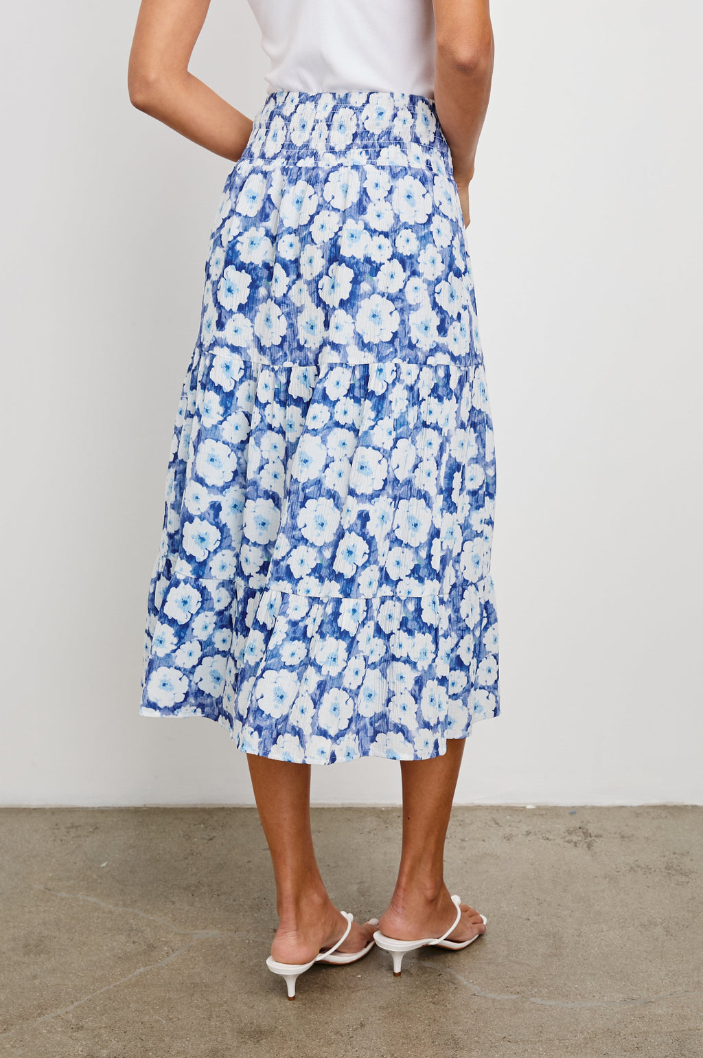 EDINA SKIRT - BLUE FLORAL