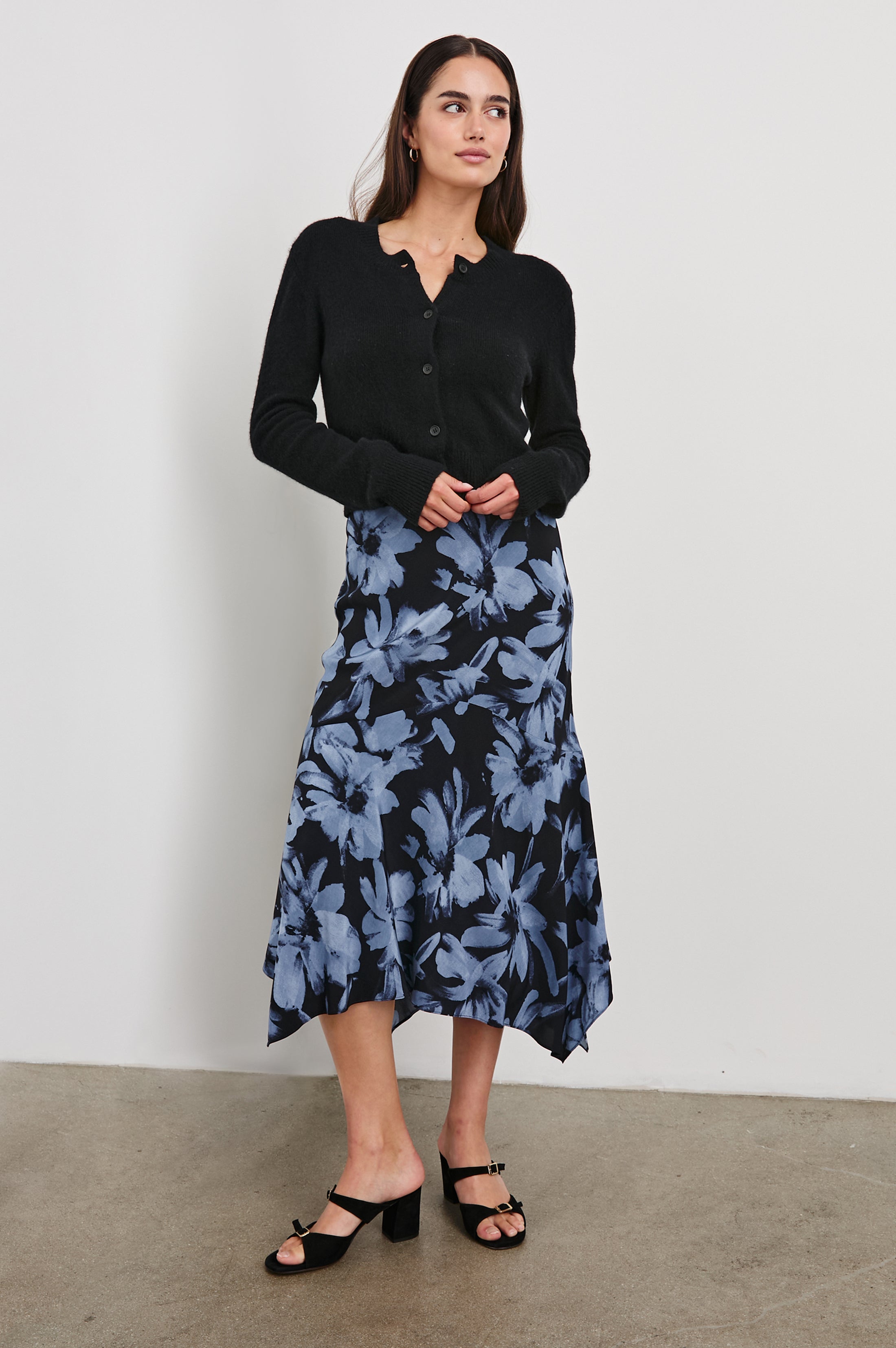 EDWINA SKIRT - MIDNIGHT LILY