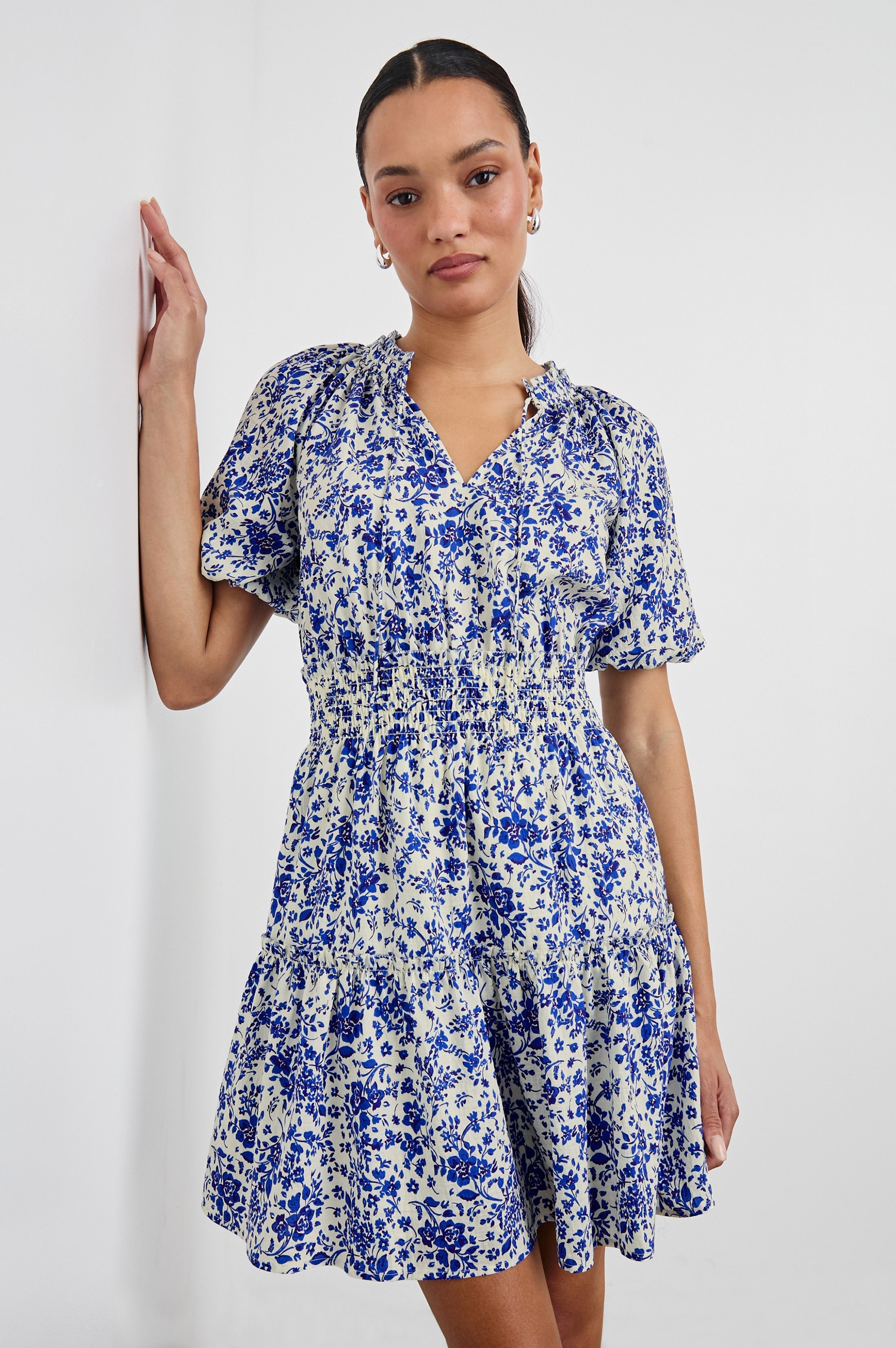 FIORELLA DRESS - BLUE MARGUERITE