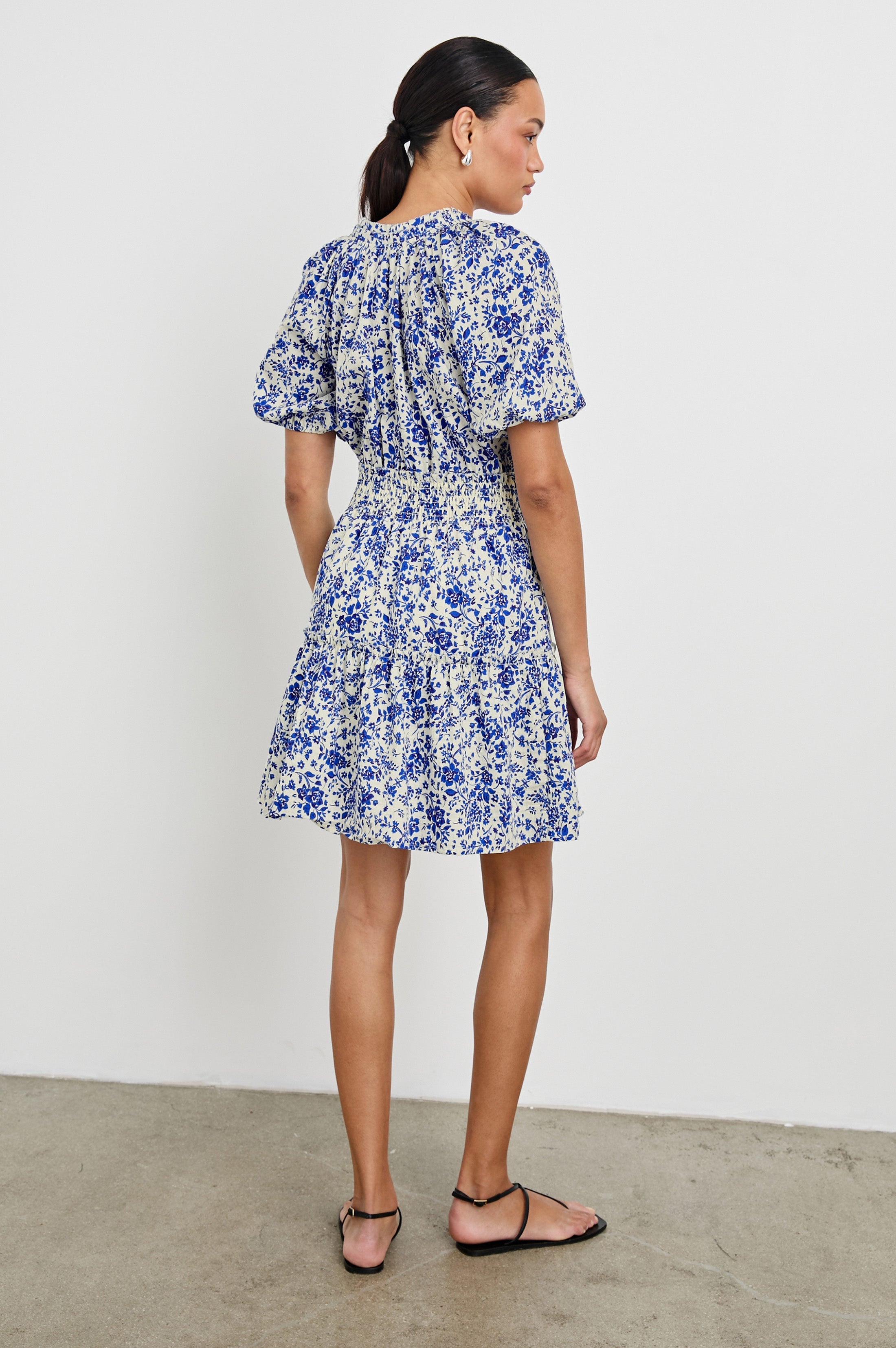 FIORELLA DRESS - BLUE MARGUERITE
