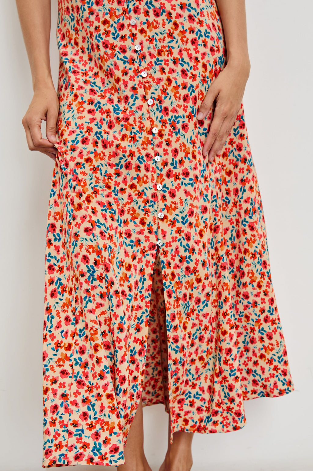 FLORIAN DRESS - RED POSY