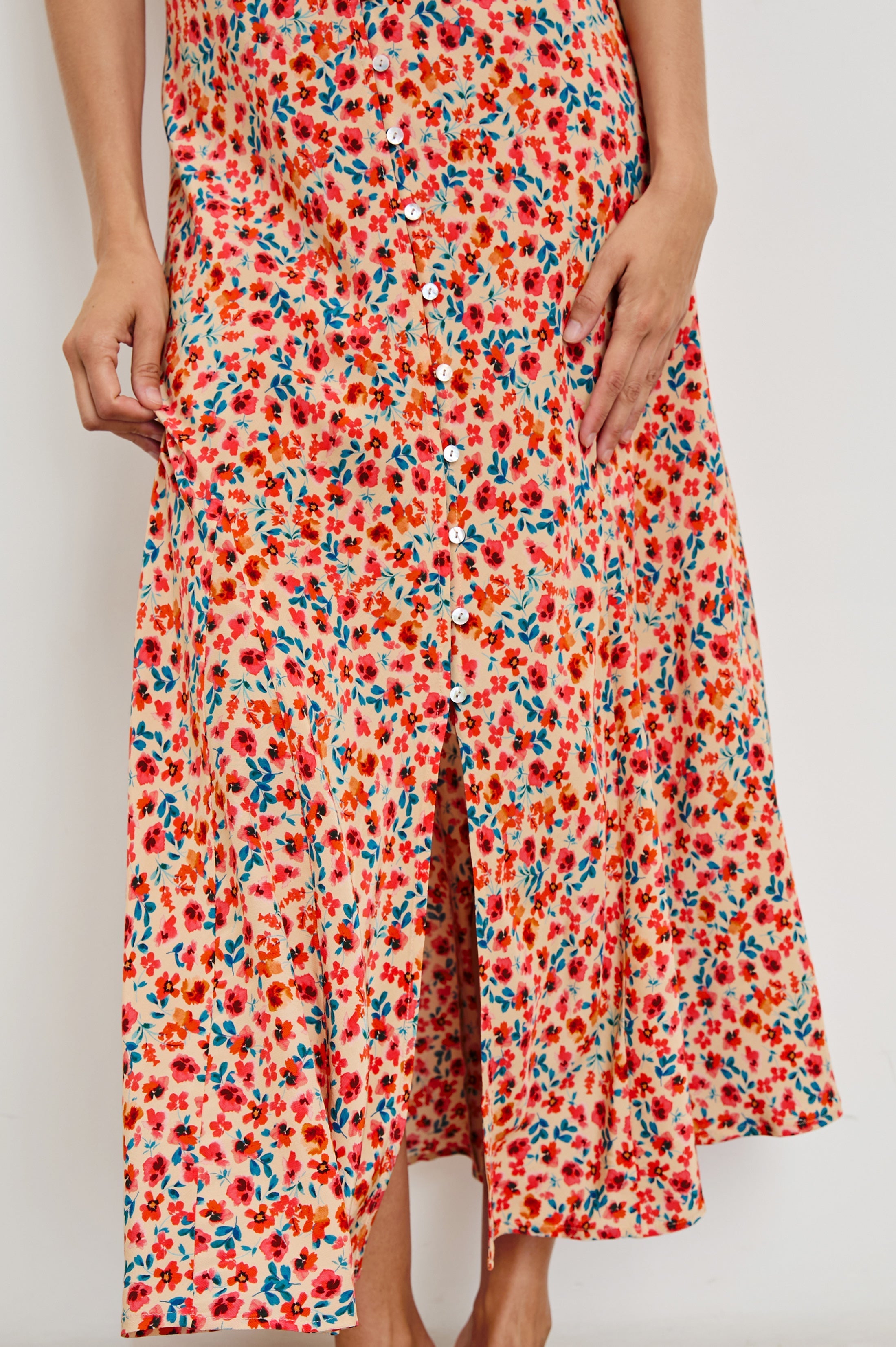FLORIAN DRESS - RED POSY