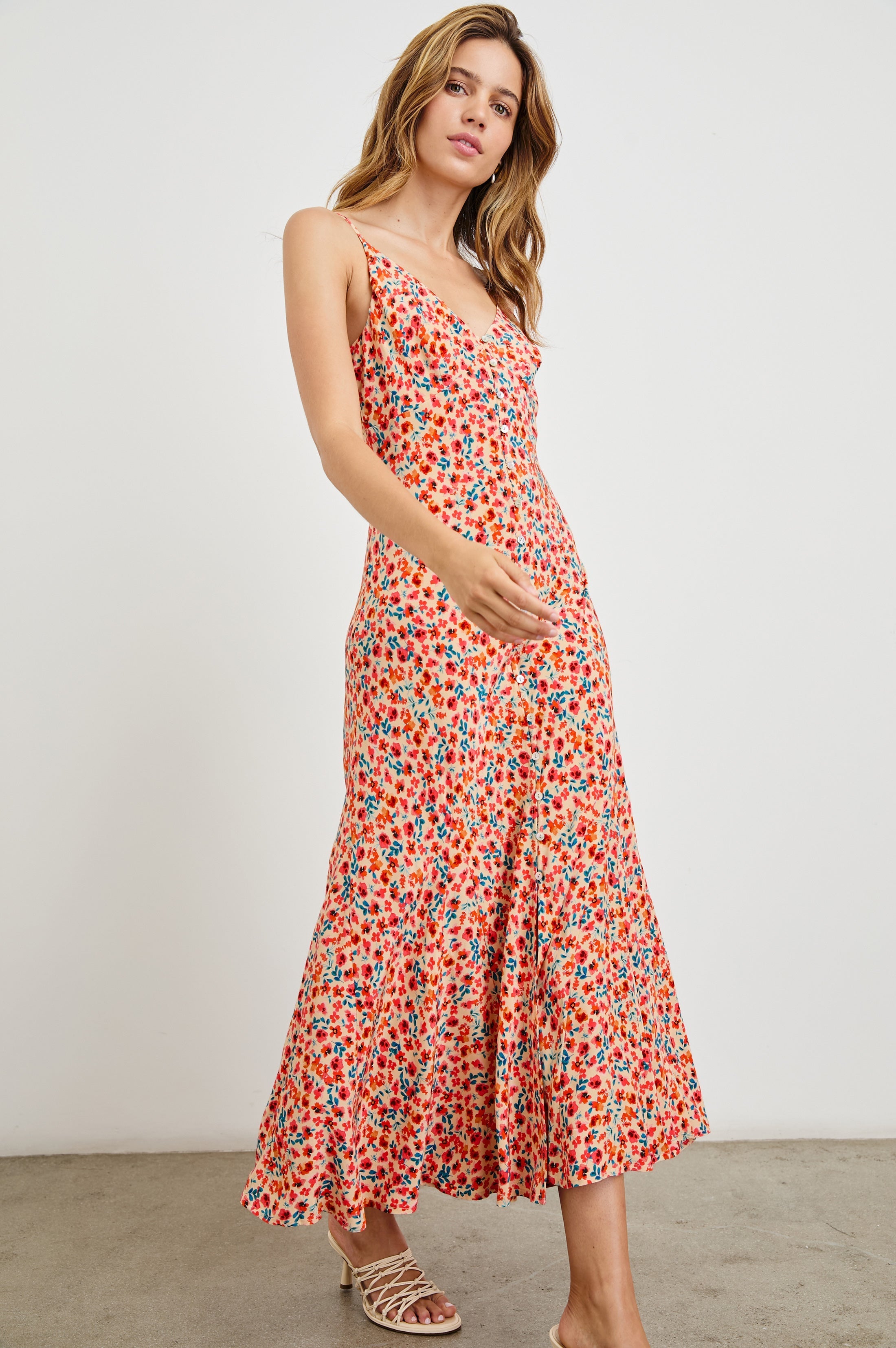 FLORIAN DRESS - RED POSY