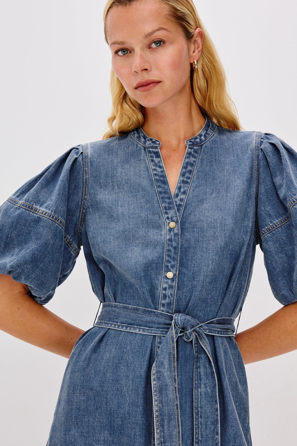 KINGSLEY DRESS - ANTIQUE BLUE