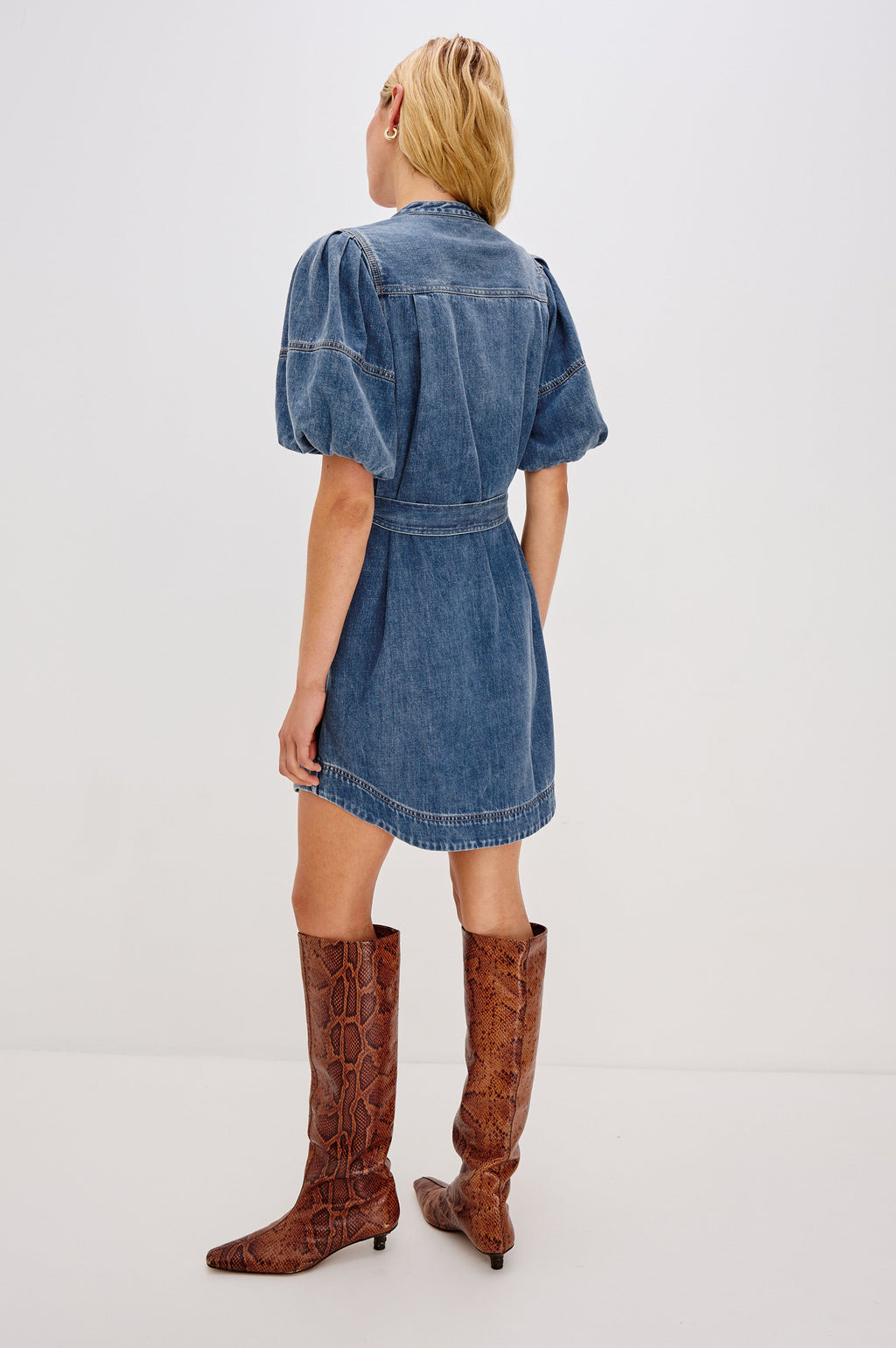 KINGSLEY DRESS - ANTIQUE BLUE
