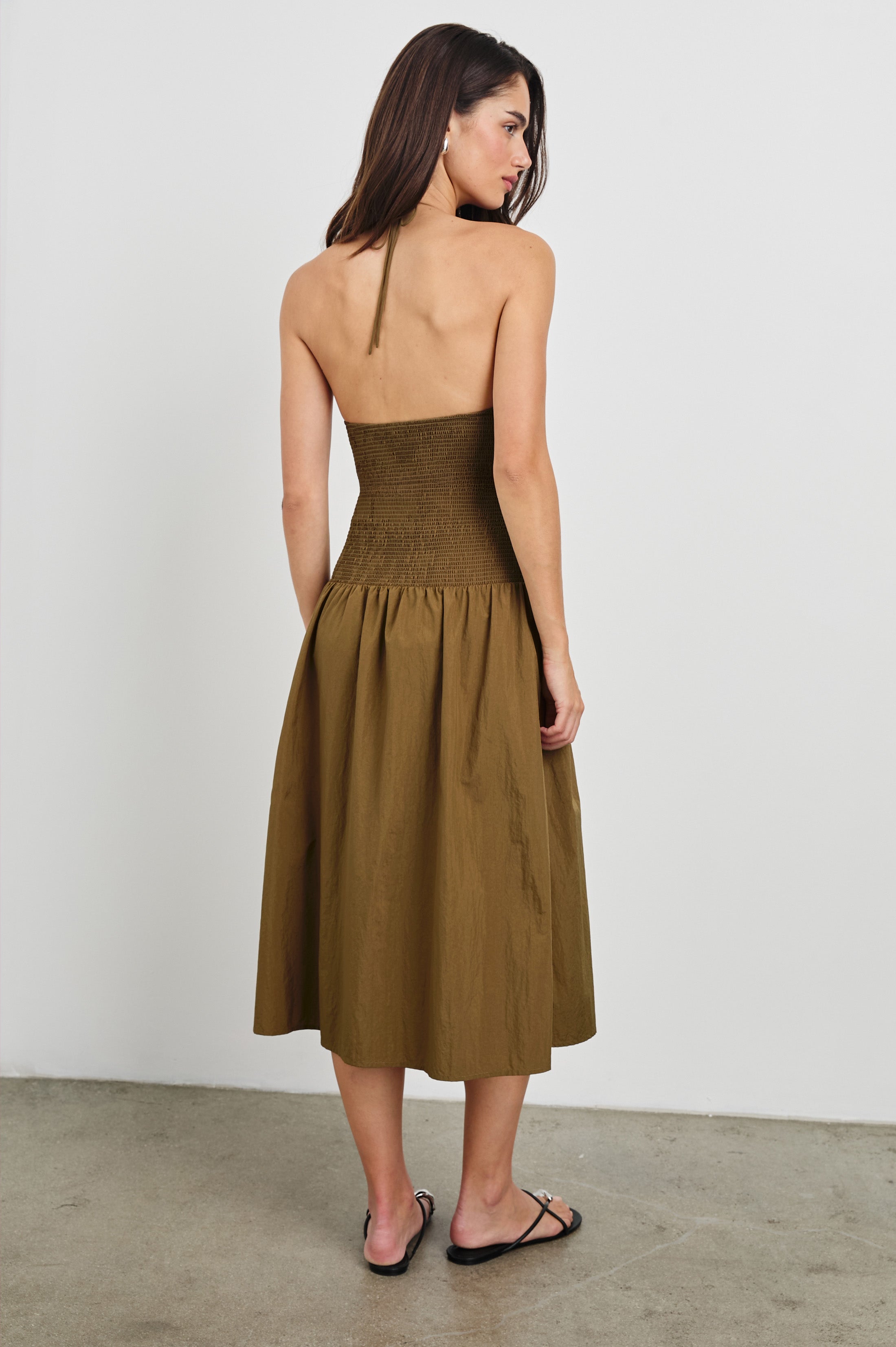 LESLIE DRESS - SEPIA
