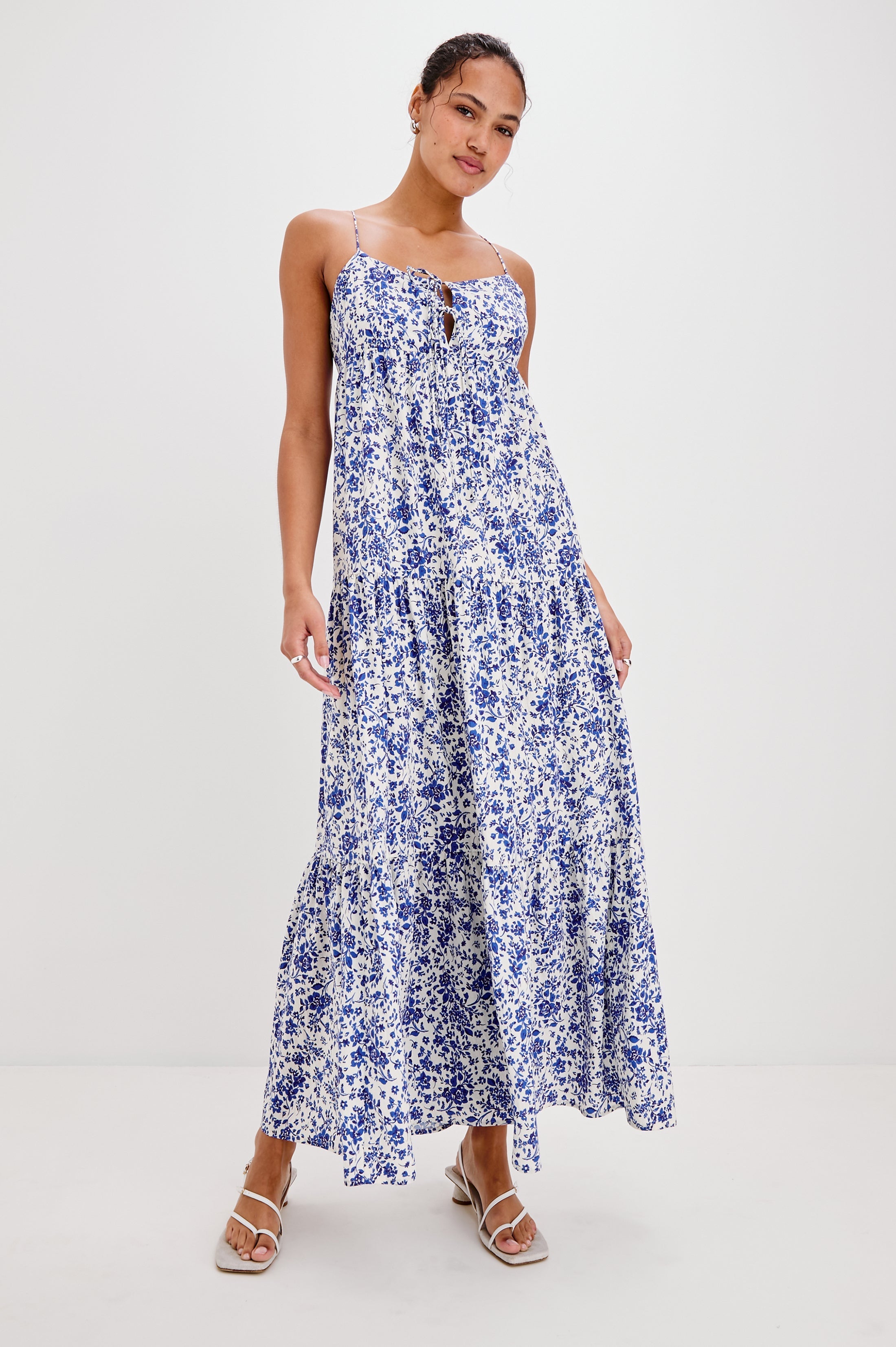 MICA DRESS - BLUE MARGUERITE