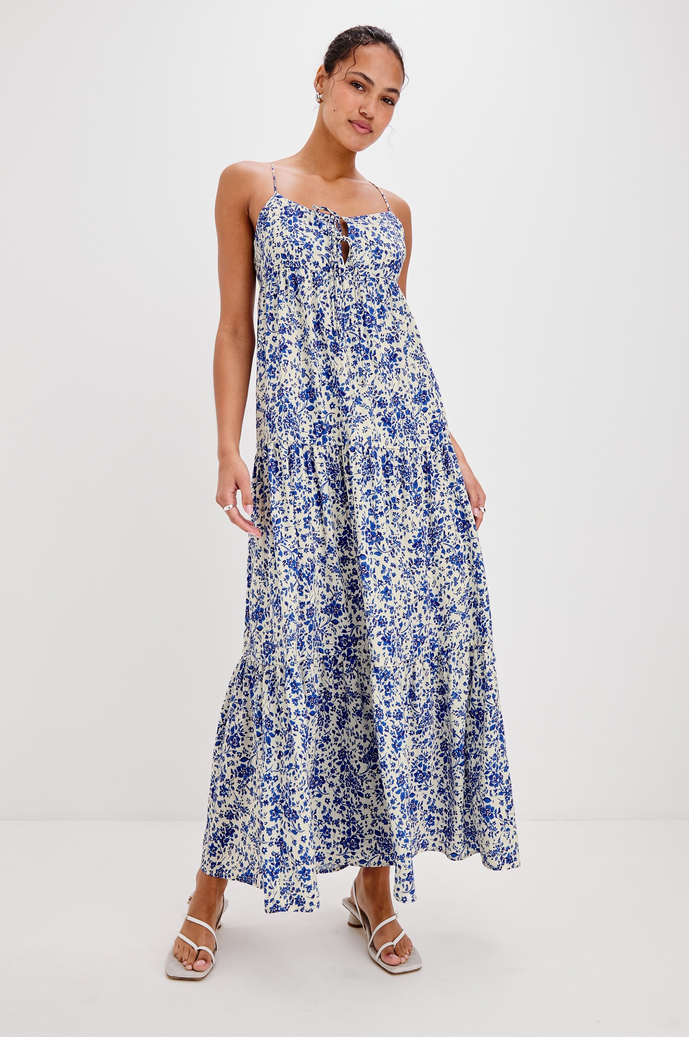 MICA DRESS - BLUE MARGUERITE