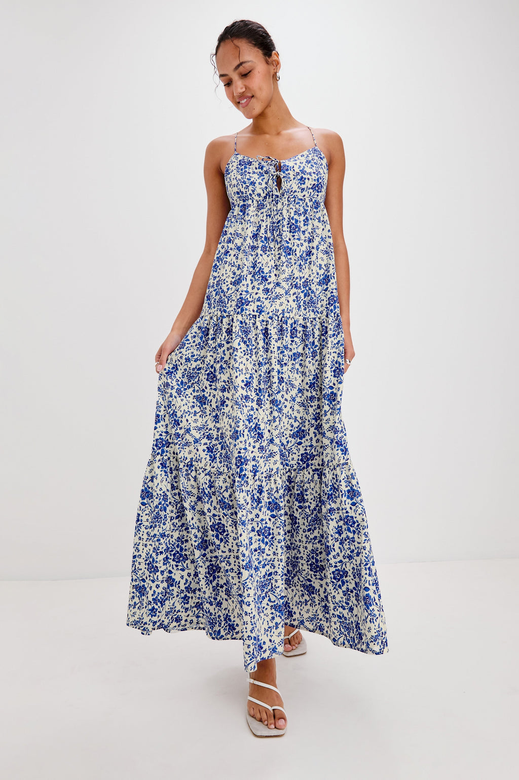 MICA DRESS - BLUE MARGUERITE