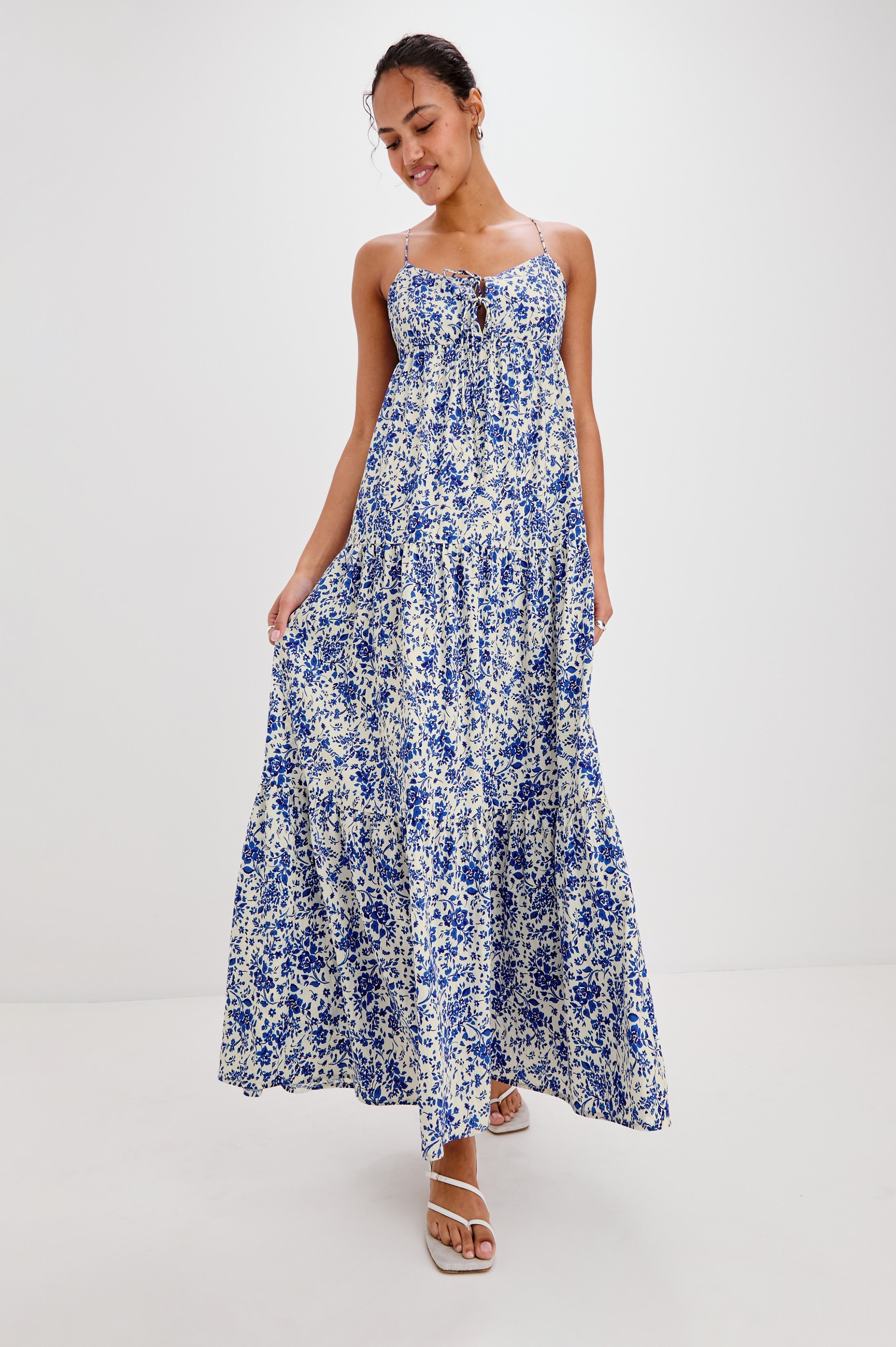MICA DRESS - BLUE MARGUERITE