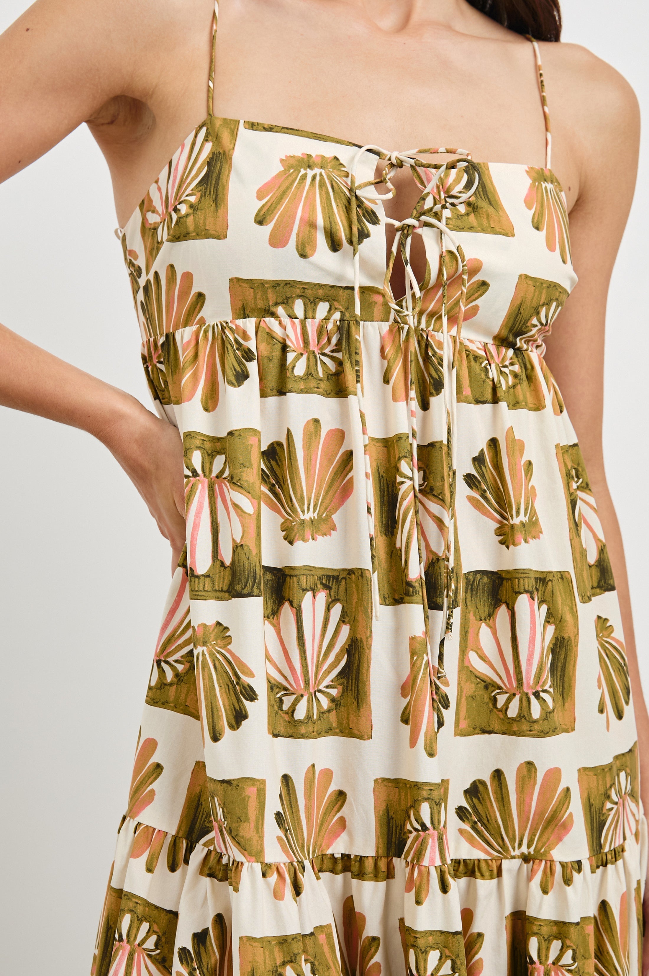 MICA DRESS - CHECKERED SHELLS