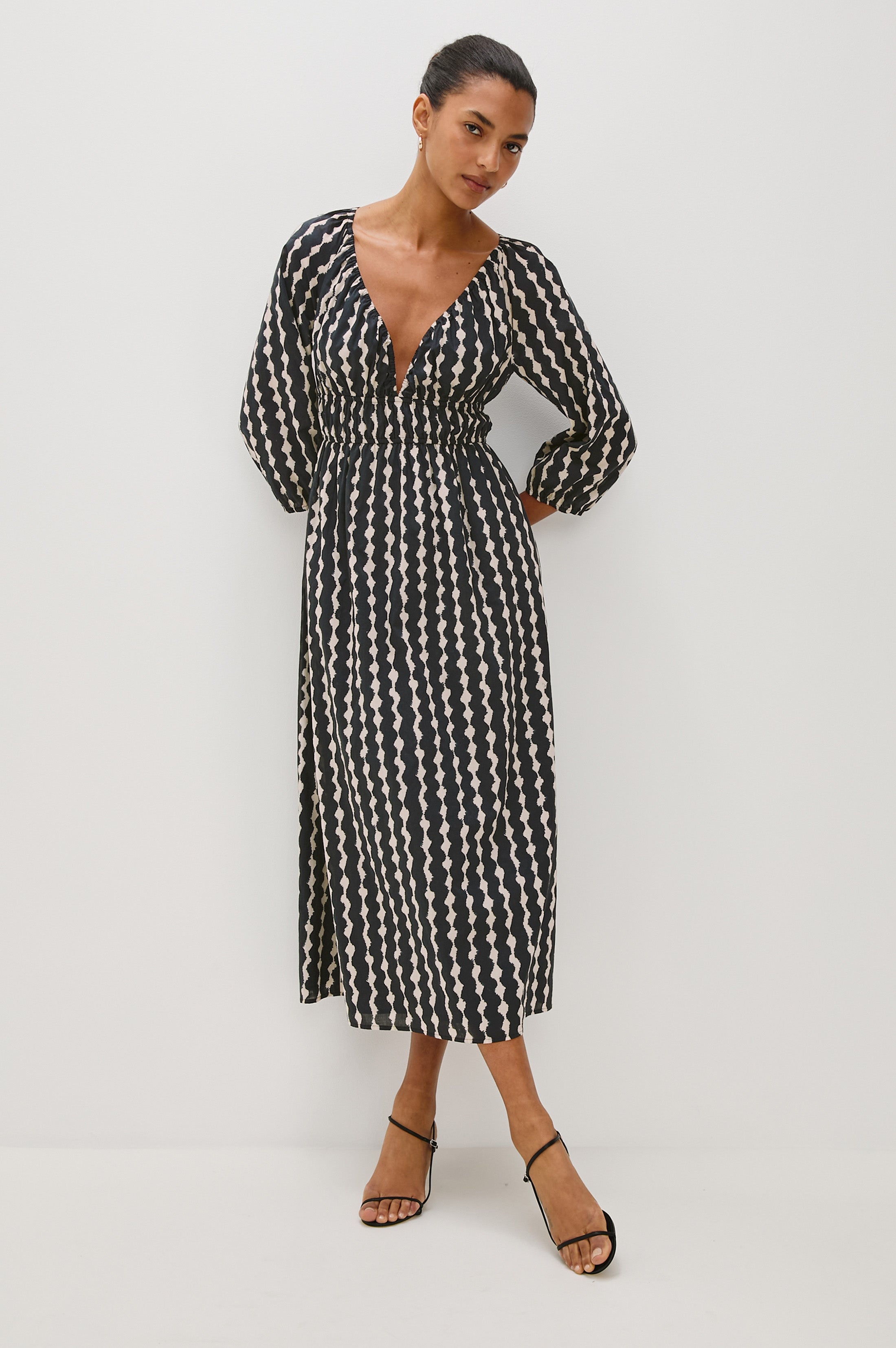 PAIO DRESS - PAINTED NOIR