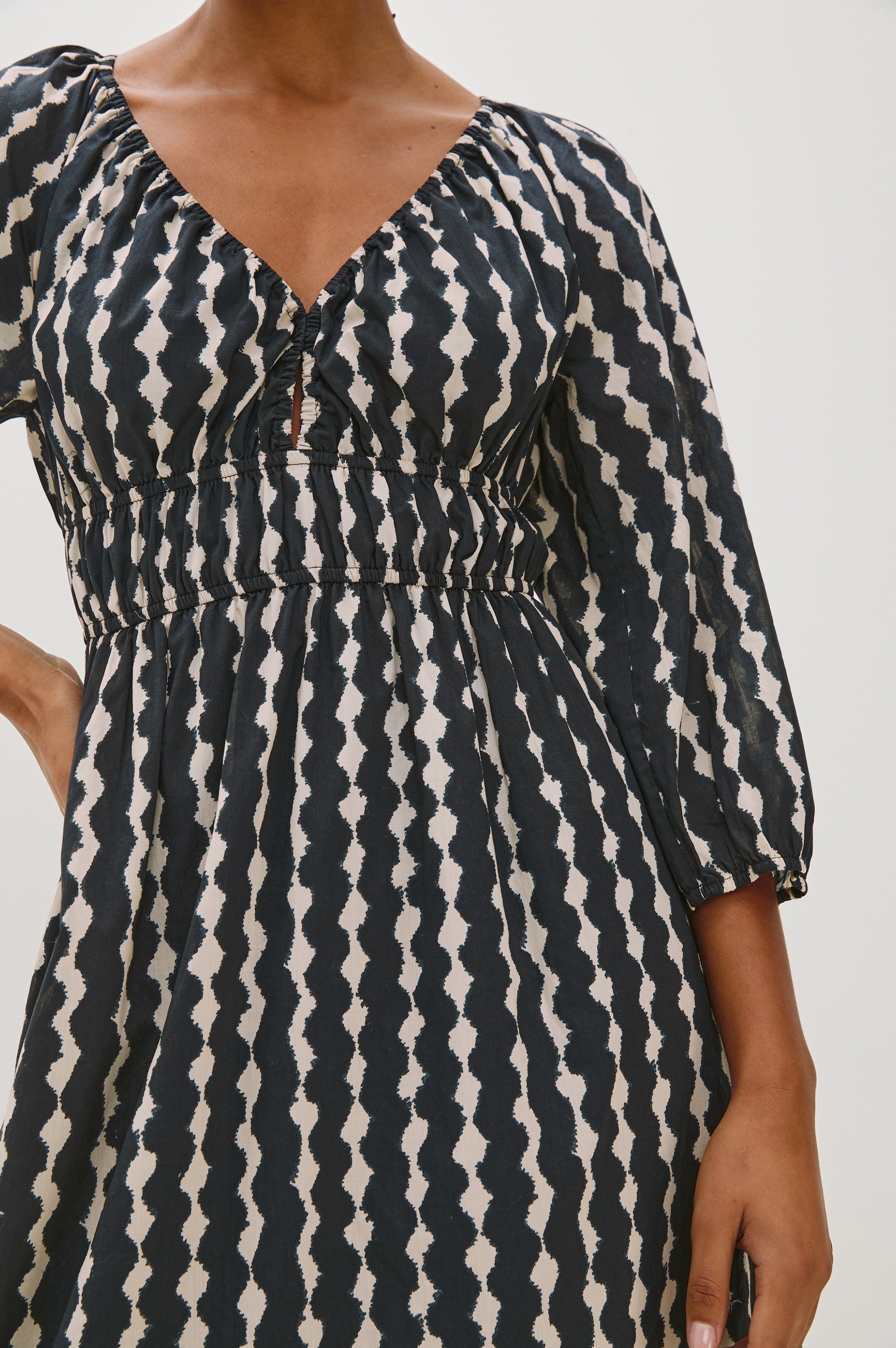PAIO DRESS - PAINTED NOIR