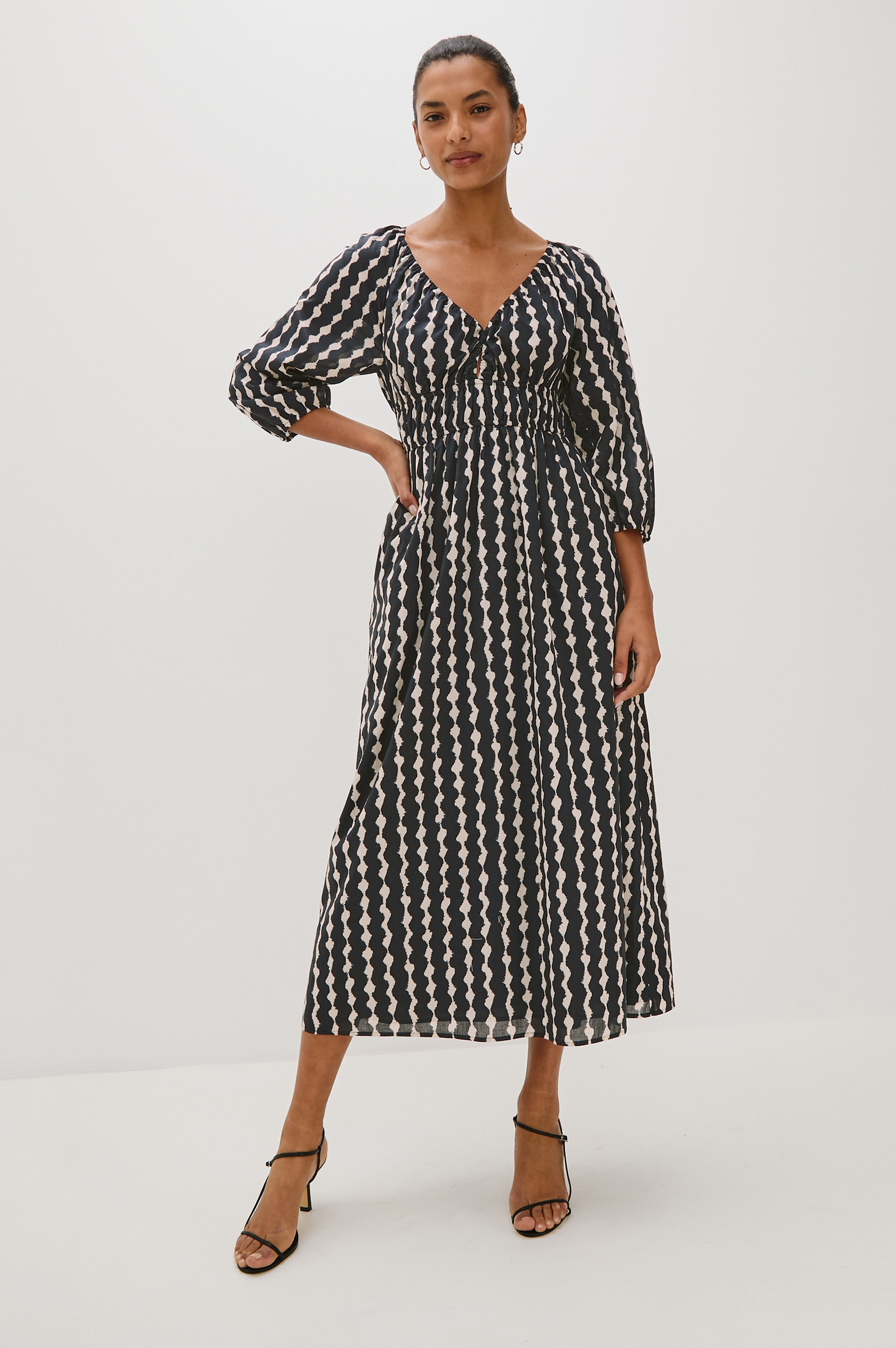 PAIO DRESS - PAINTED NOIR