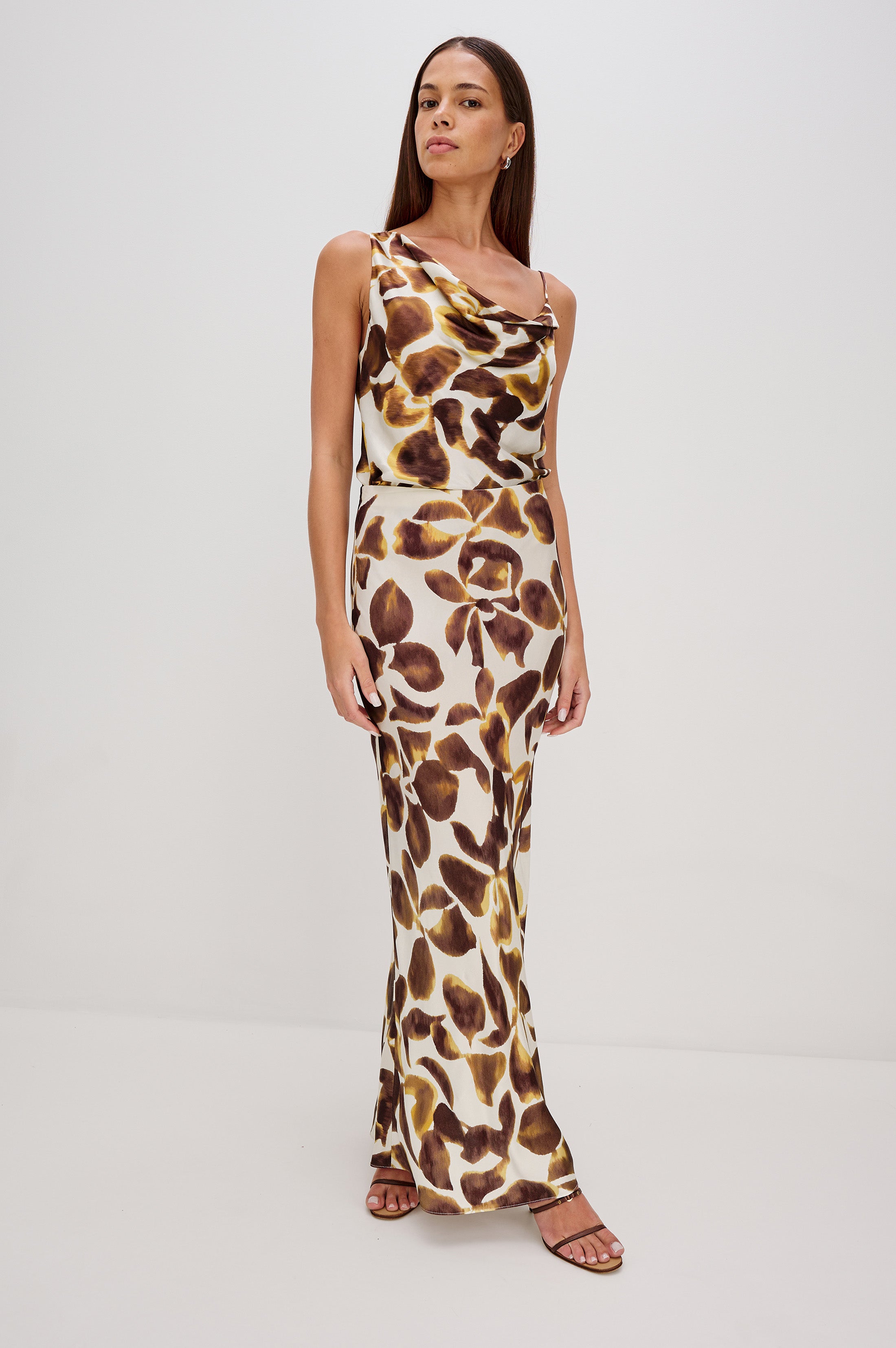 ROMINA SKIRT - ESPRESSO LILY