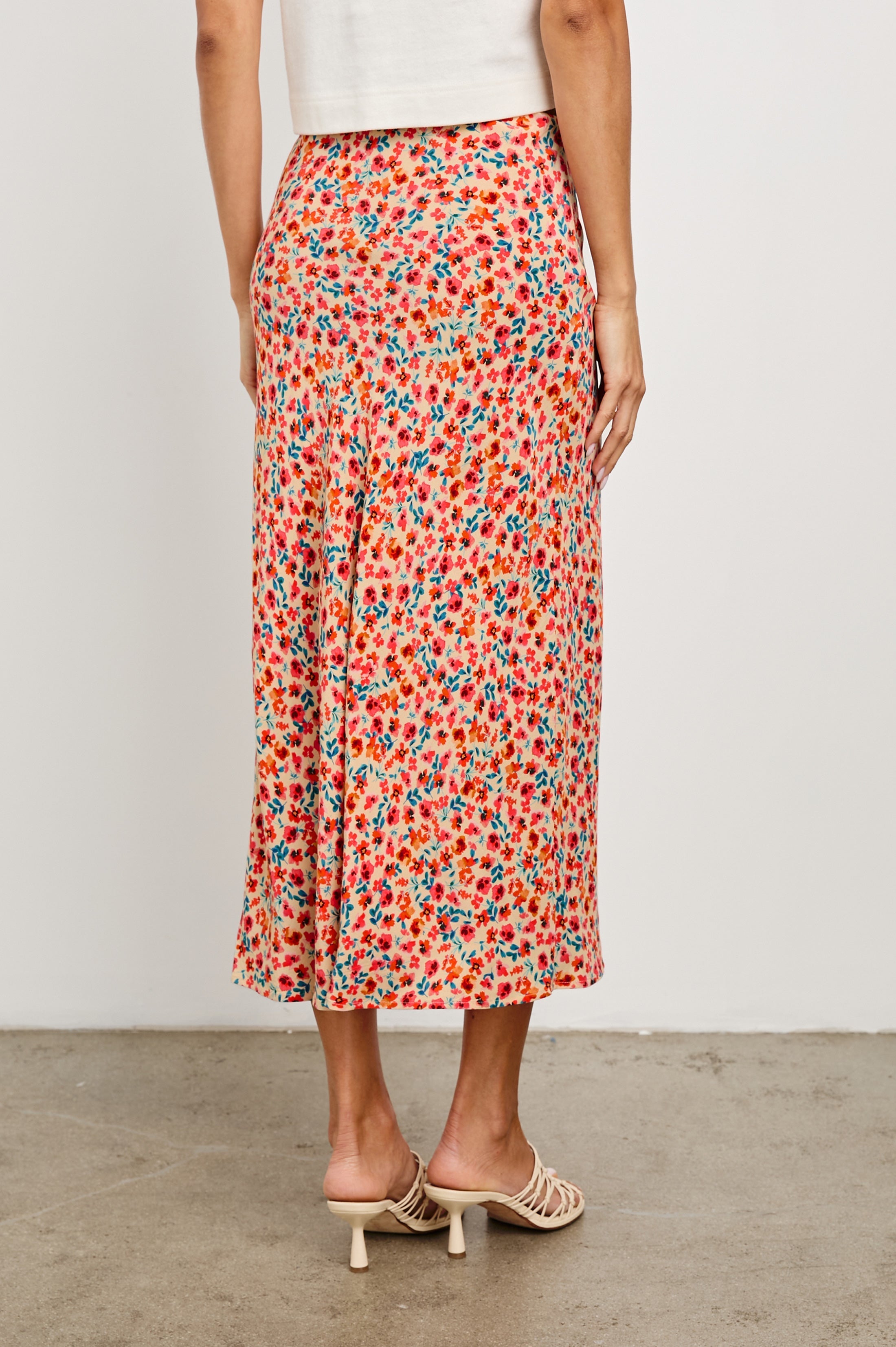 ROSETTA SKIRT - RED POSY