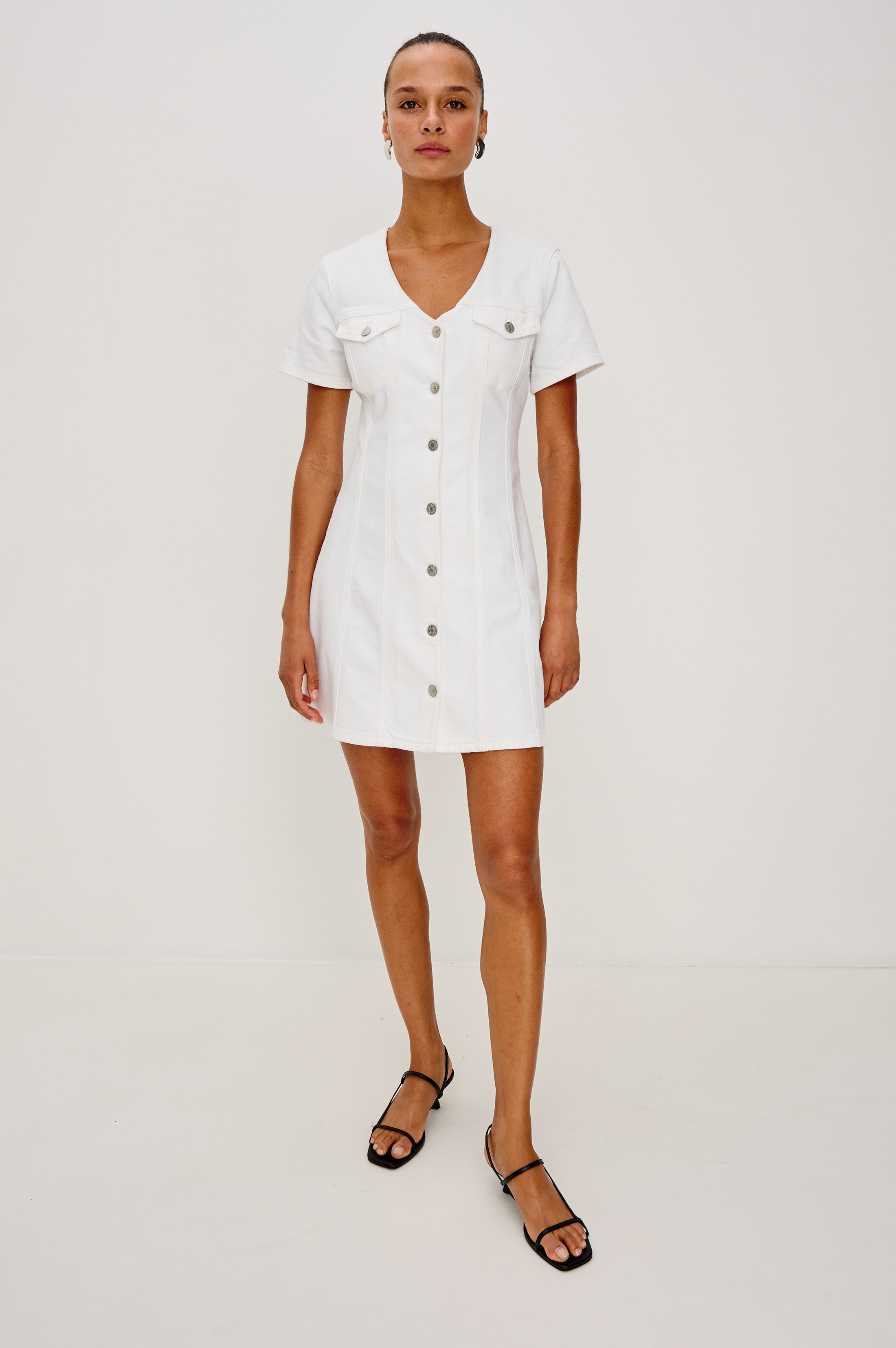 SARATOGA DRESS - SALT WHITE