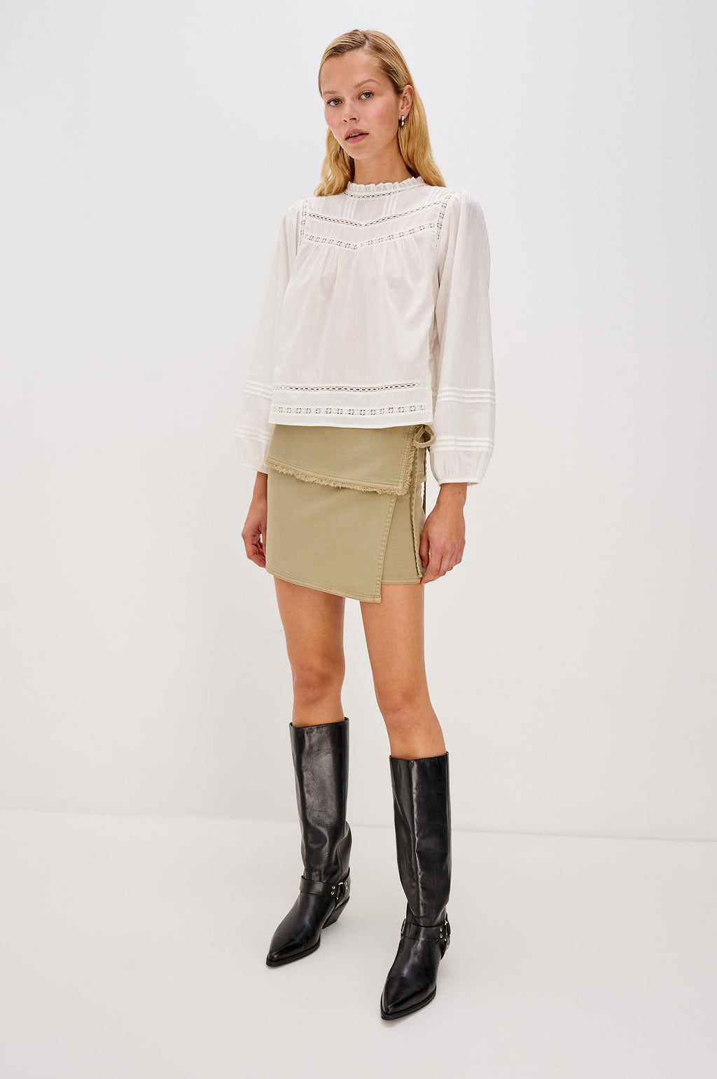 TAMARIN SKIRT - LIGHT OLIVE
